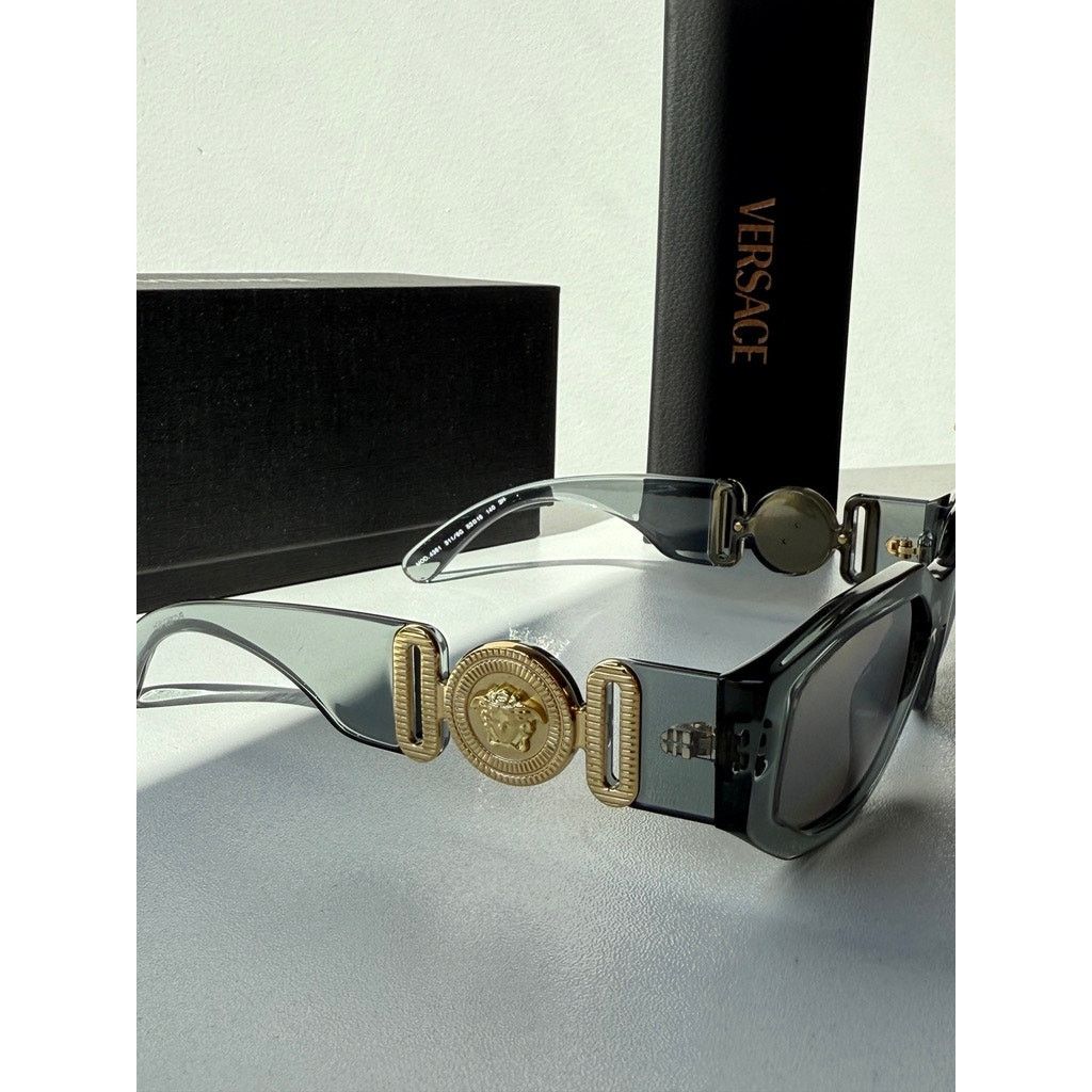Versace NEW Versace VE4361 'Biggie' Sunglasses in Grey Mirror Size ONE SIZE - 5 Thumbnail
