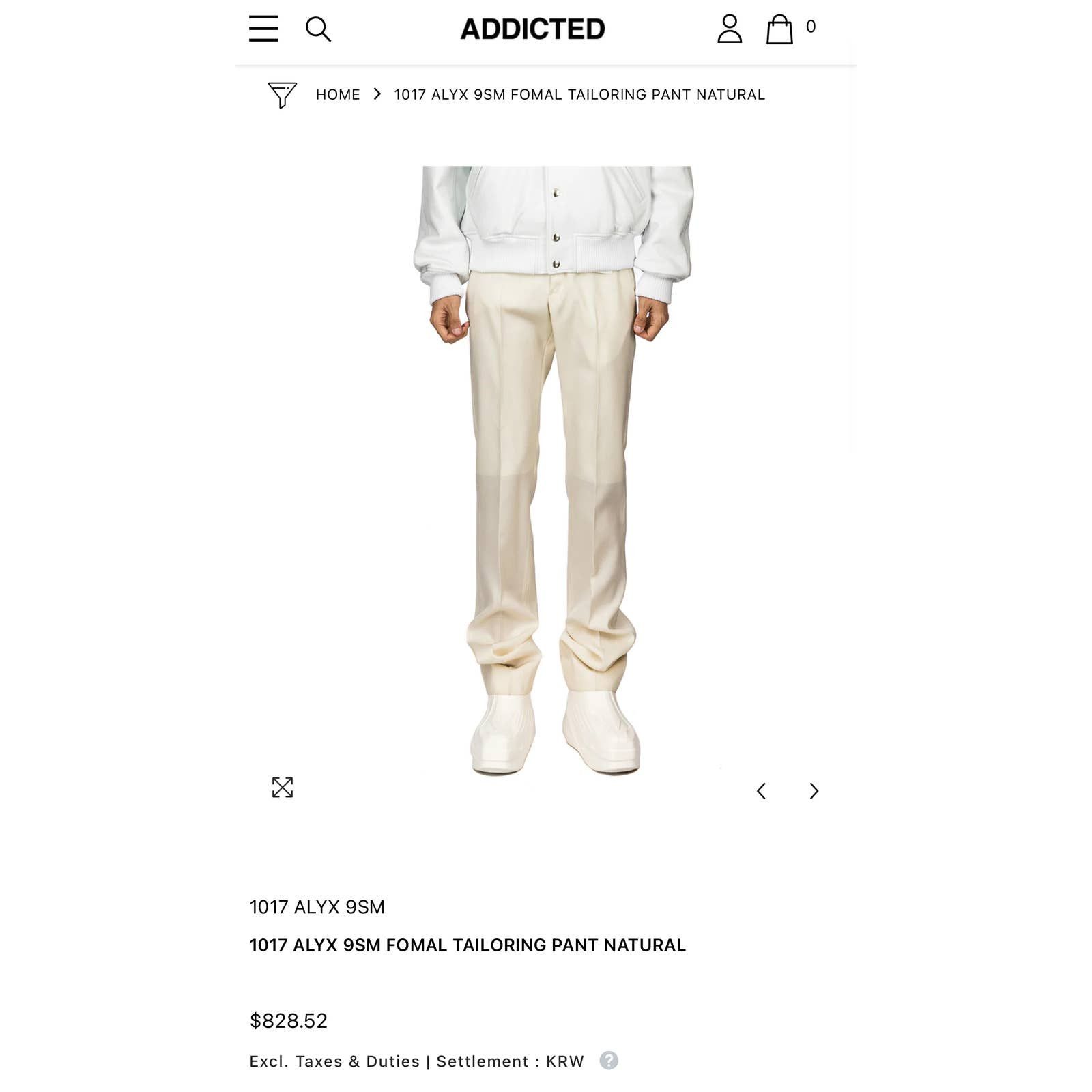 Alyx BNWT SS22 Runway 1017 ALYX 9SM Formal Tailoring Trousers Size US 32 / EU 48 - 11 Thumbnail