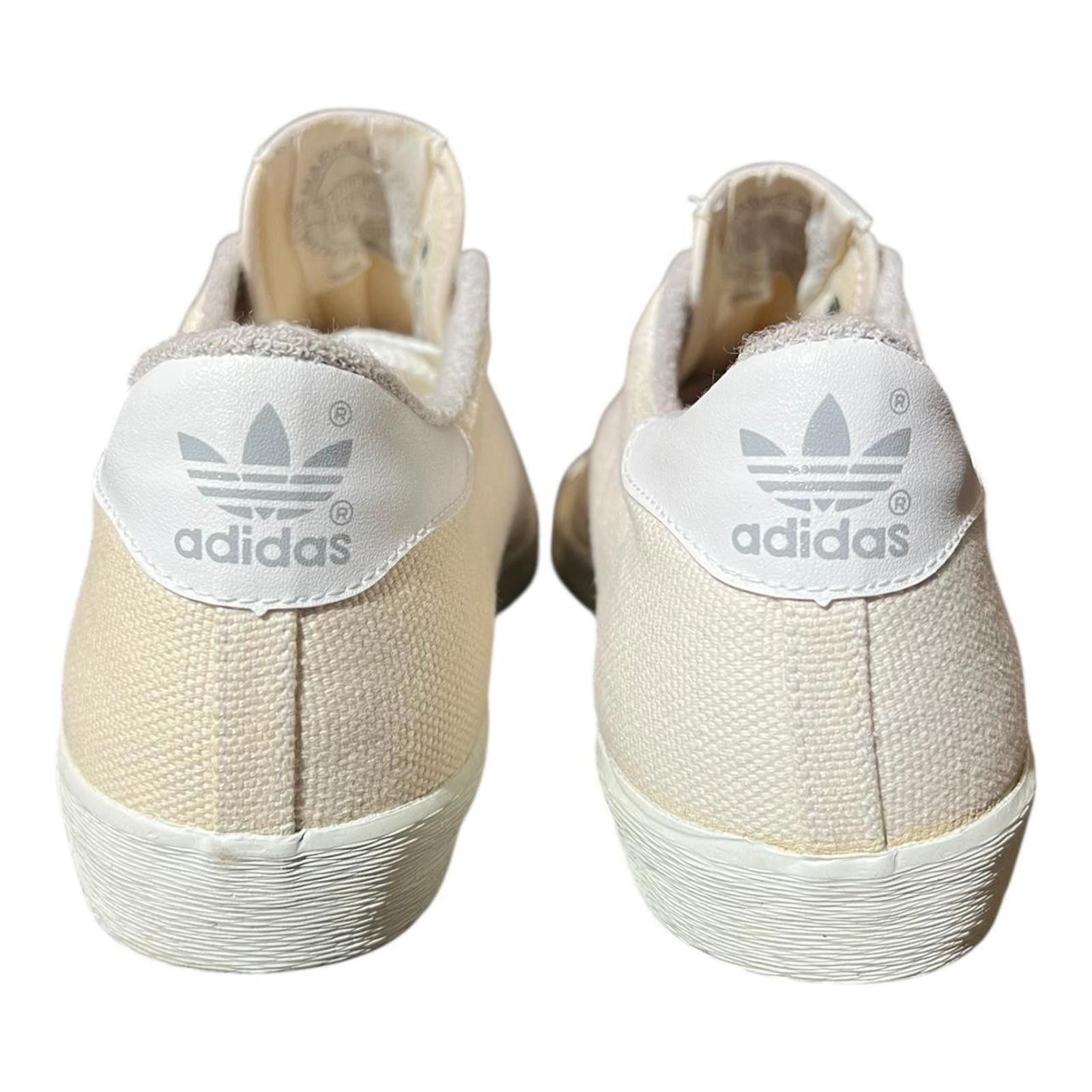 Adidas Vintage 70/80s Adidas White Canvas Tennis Shoe Size US 9 / IT 39 - 5 Thumbnail