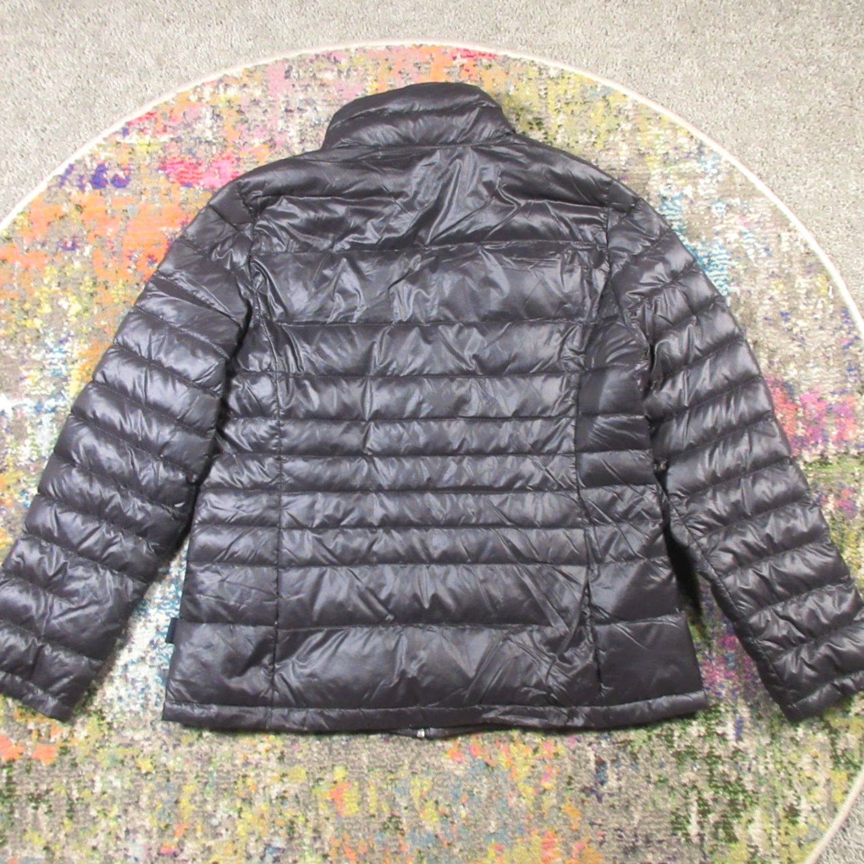 Calvin Klein Calvin Klein Down Puffer Jacket Women's L Black Full Zip High Neck Ultralight Jacket Size L / US 10 / IT 46 - 7 Thumbnail