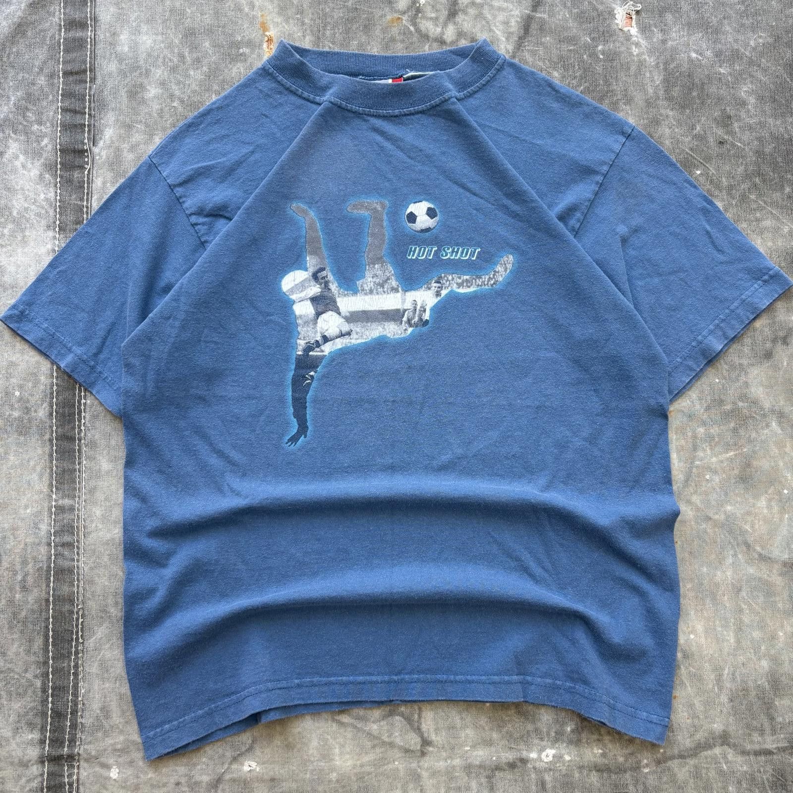 Arizona Jean Co. Vintage Y2K Hot Shot Bicycle Kick Soccer Goal Sports Shirt Size US S / EU 44-46 / 1 - 1 Thumbnail