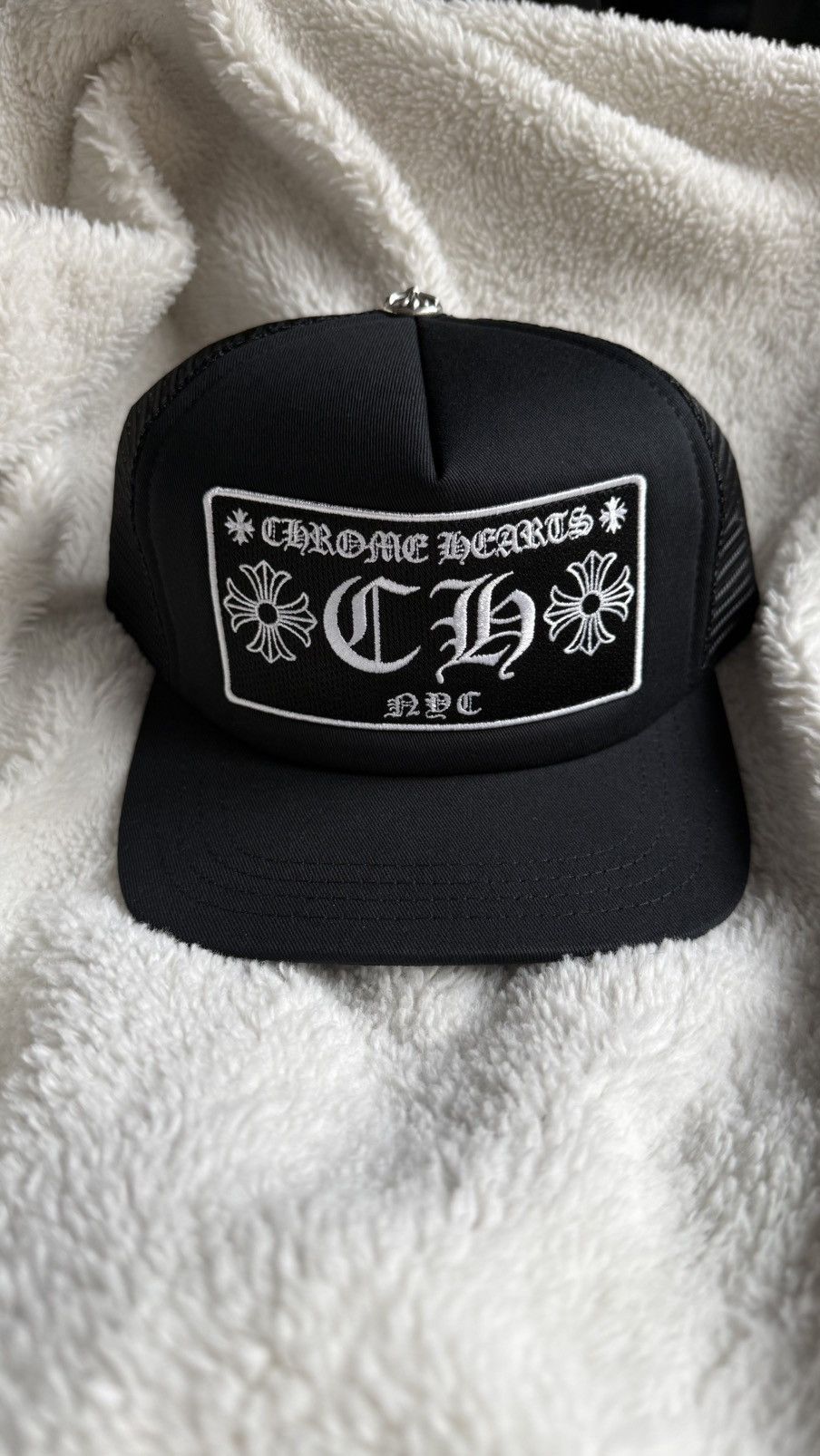Chrome Hearts Chrome Hearts Trucker Cap Black *NYC Exclusive* Size ONE SIZE - 1 Thumbnail