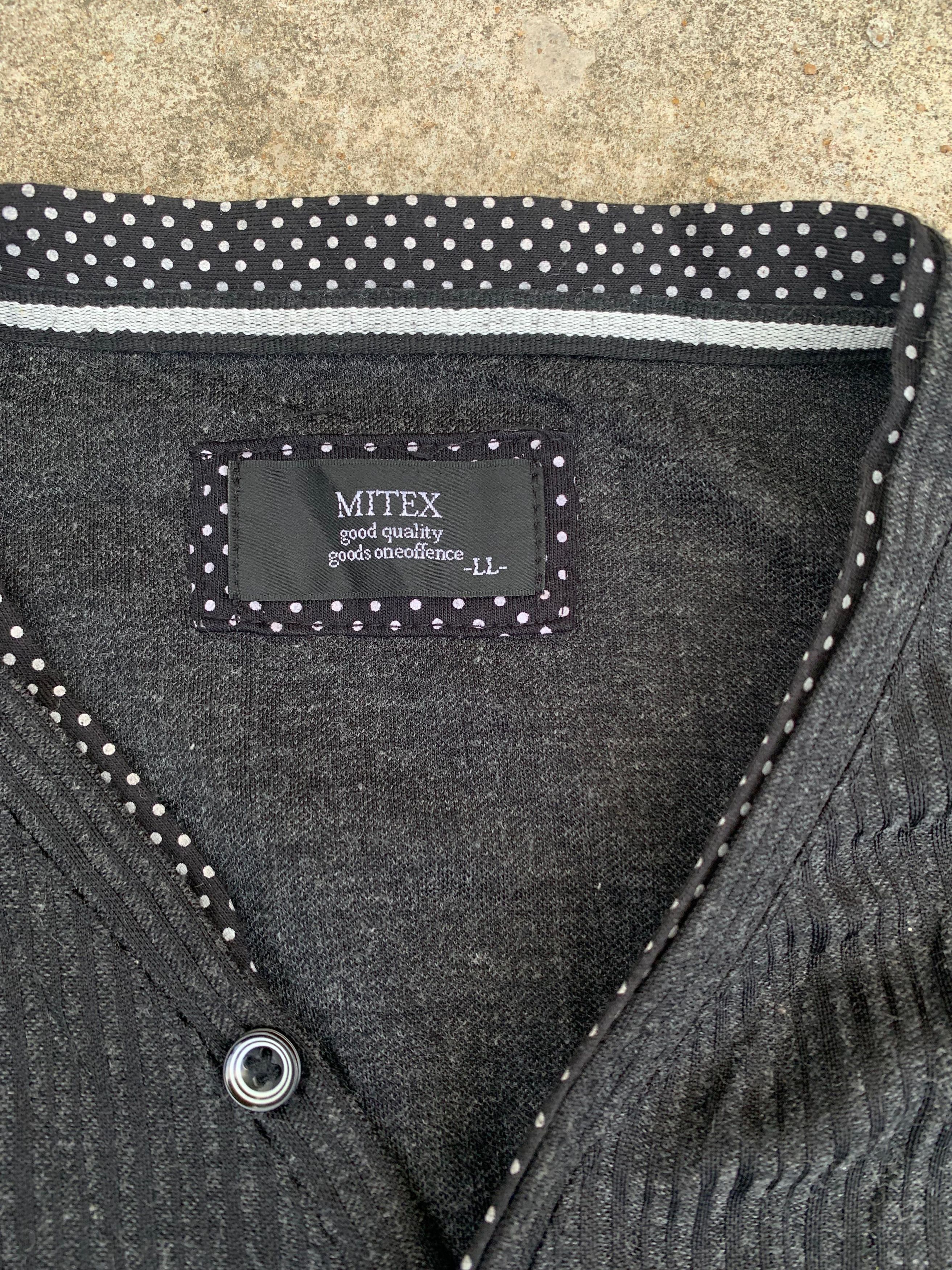 If Six Was Nine × Japanese Brand × Vintage Vtg 00s Mitex Stripped Double Layered Longsleeve T shirt Size US L / EU 52-54 / 3 - 4 Thumbnail