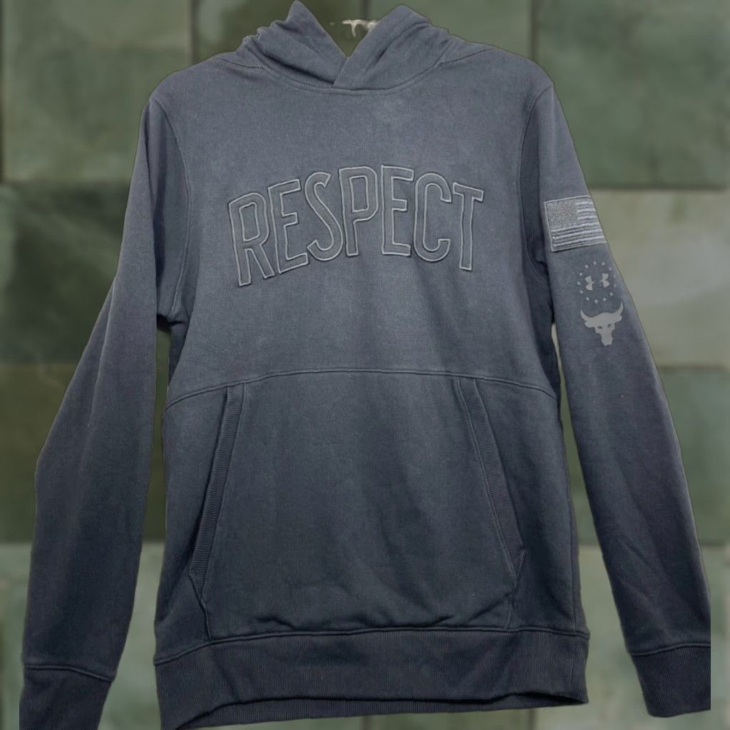 Under Armour Under Armour Hoodie Mens Medium Project Rock Respect Flag Cold Gear Size US M / EU 48-50 / 2 - 1 Thumbnail