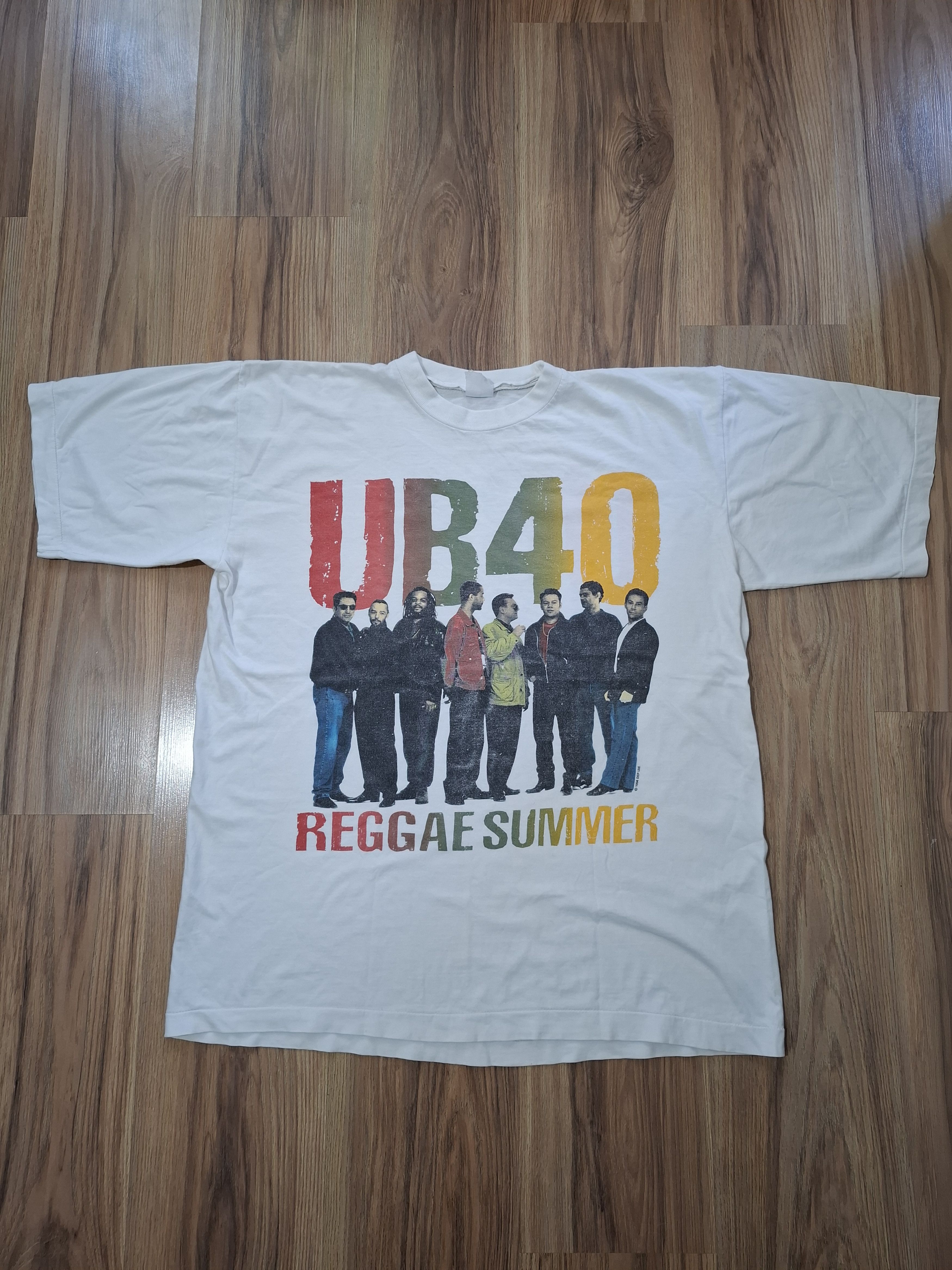 Band Tees 1994 vintage UB40 Reagge Summer T-Shirt single stitch Size US L / EU 52-54 / 3 - 1 Thumbnail