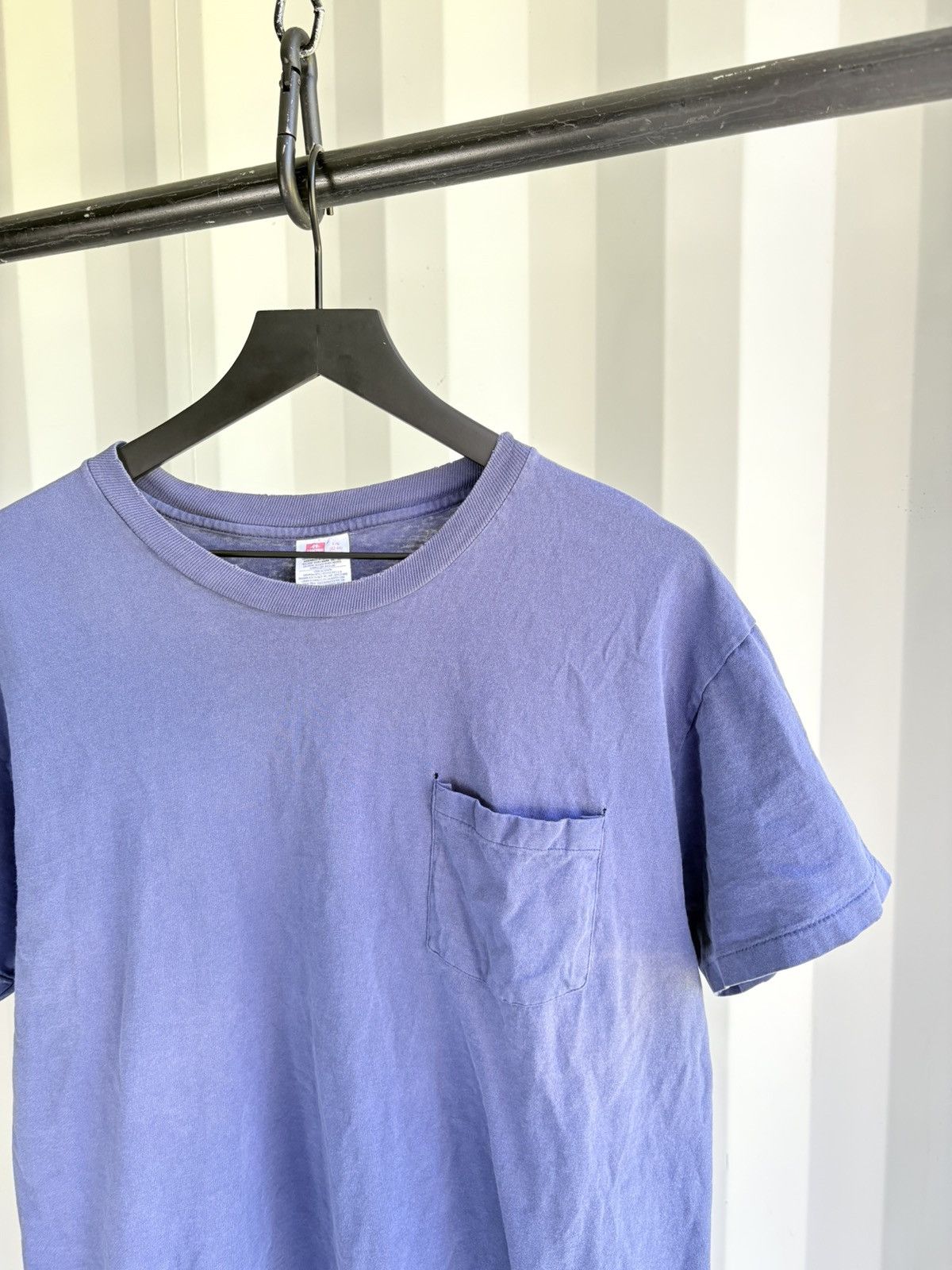Vintage Thrashed Faded Shirt Distressed Boxy Fit Pocket ERD Grunge Size US L / EU 52-54 / 3 - 4 Thumbnail