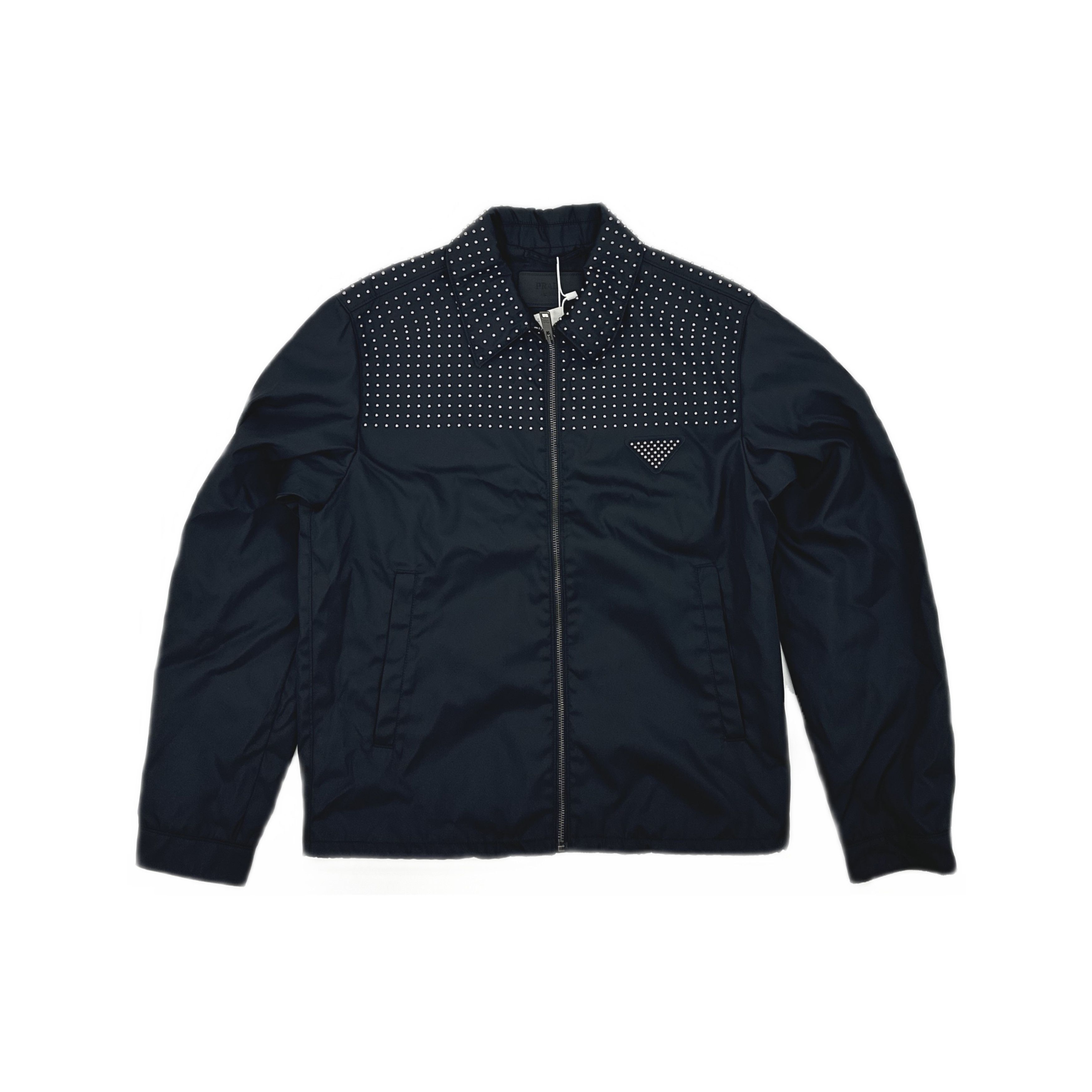 Prada Prada Studded Re-Nylon Zip Jacket Size S Size US S / EU 44-46 / 1 - 1 Thumbnail