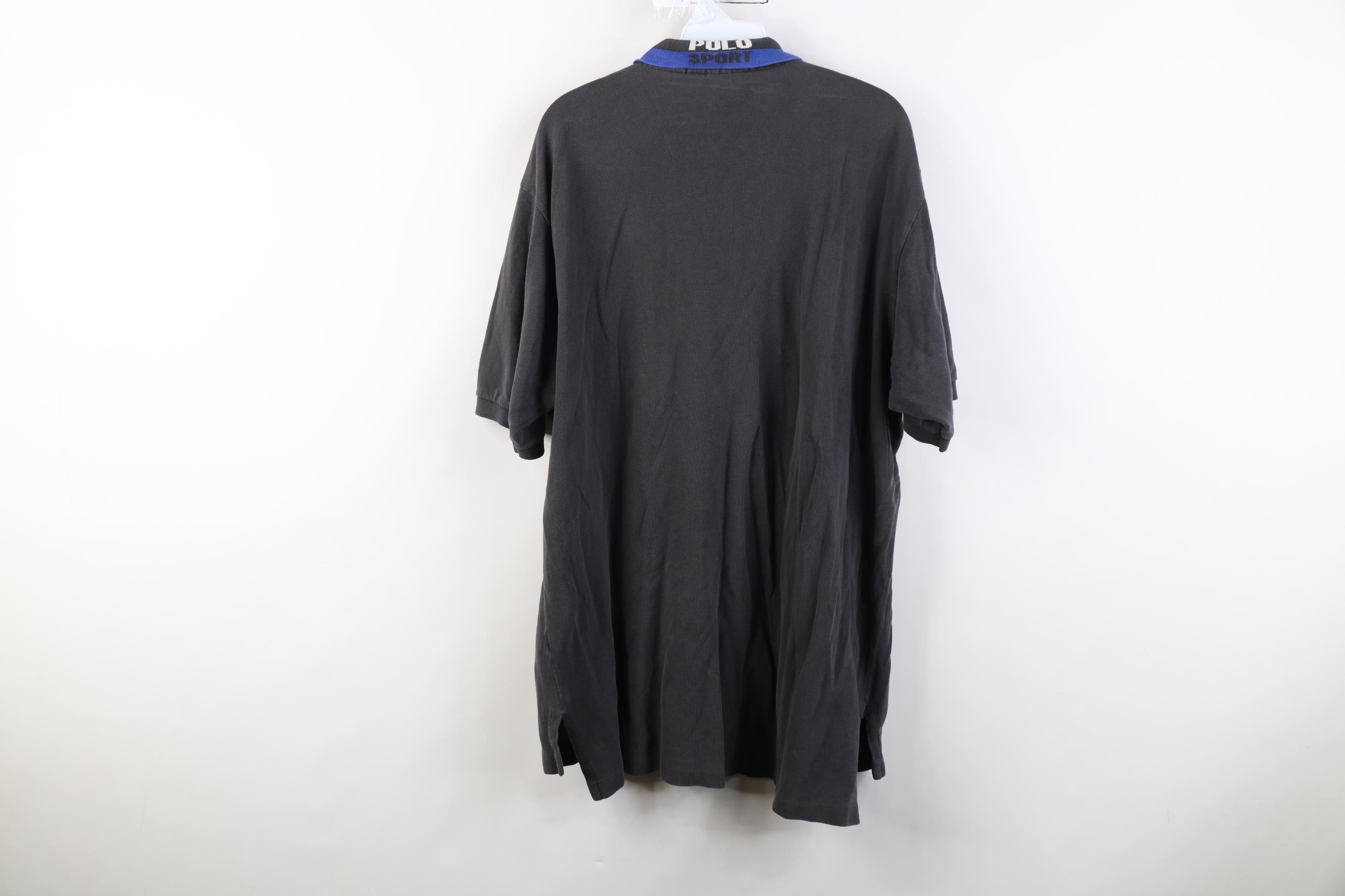 Polo Ralph Lauren Vintage 90s Polo Sport Ralph Lauren Golf Polo Shirt Black Size US XL / EU 56 / 4 - 13 Thumbnail