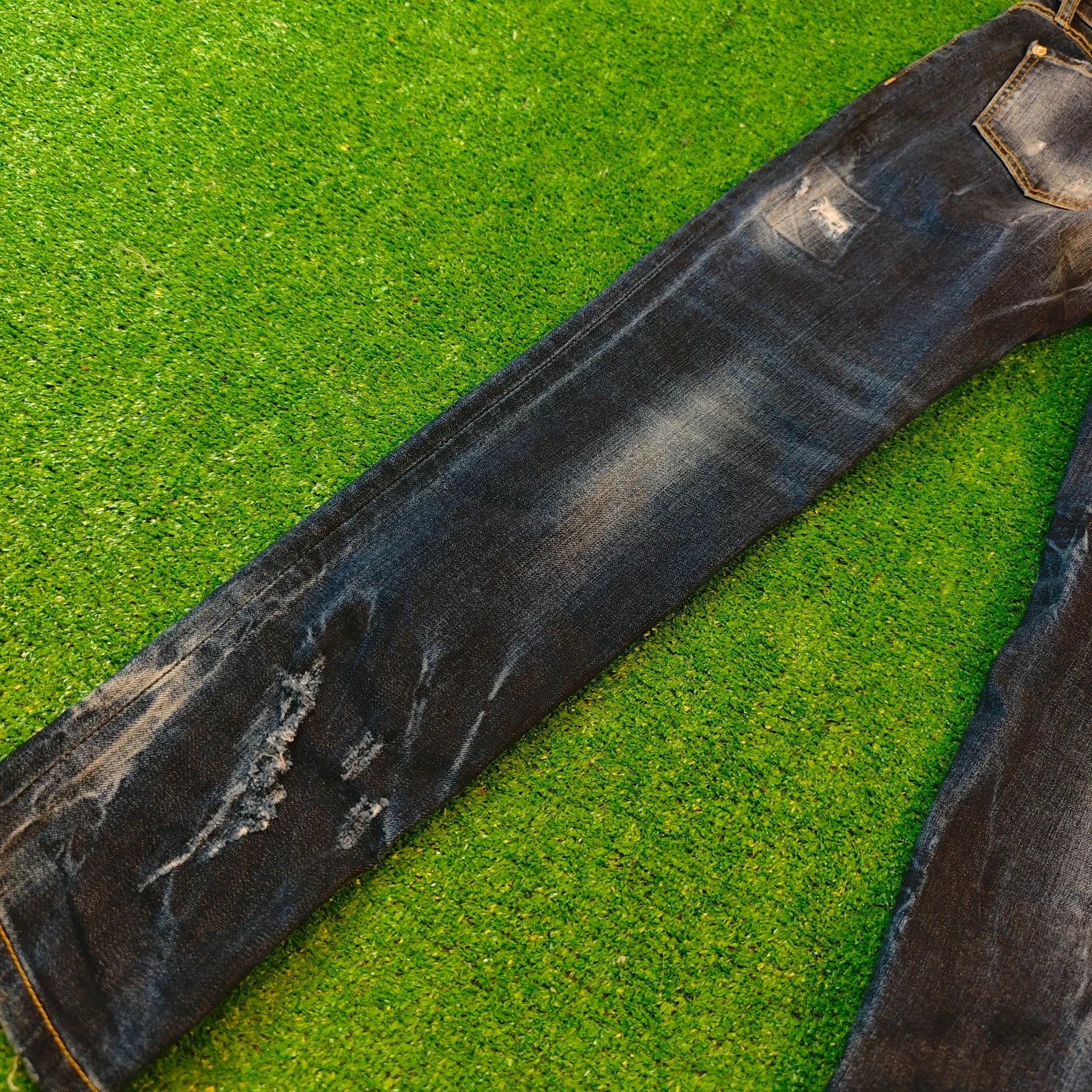 Dsquared2 Dsquared2 Jeans Womens 36 Blue dark wash ripped distressed Size 26" / US 2 / IT 38 - 3 Thumbnail