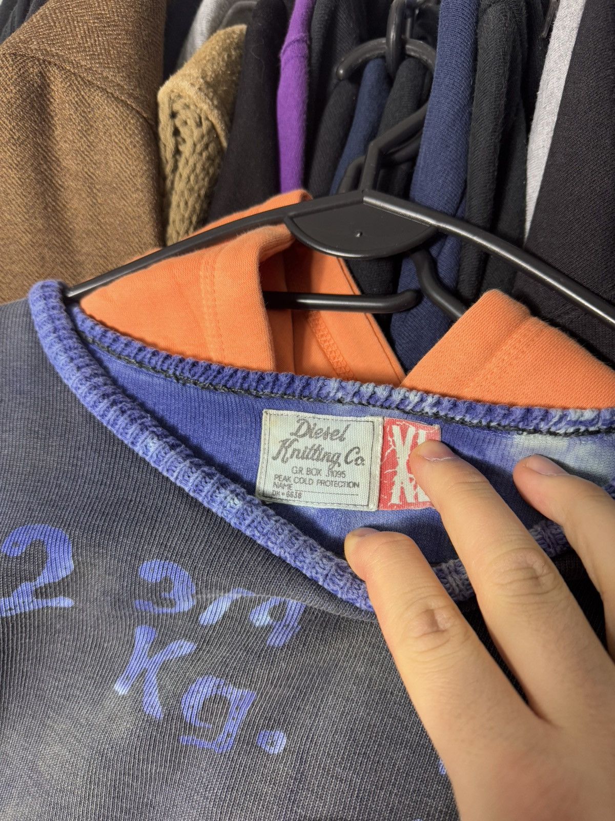 Diesel × Vintage DIESEL KNITTING CO. VINTAGE SWEATER ARCHIVE WASHED SWEATER Size US XL / EU 56 / 4 - 7 Thumbnail