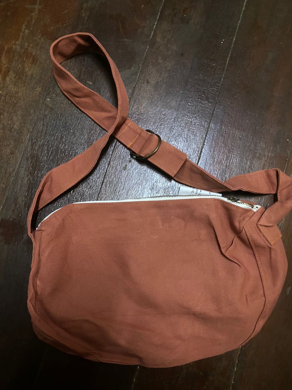 Japanese Brand “It shakes hands” brown canvas sling bag Size ONE SIZE - 9 Thumbnail