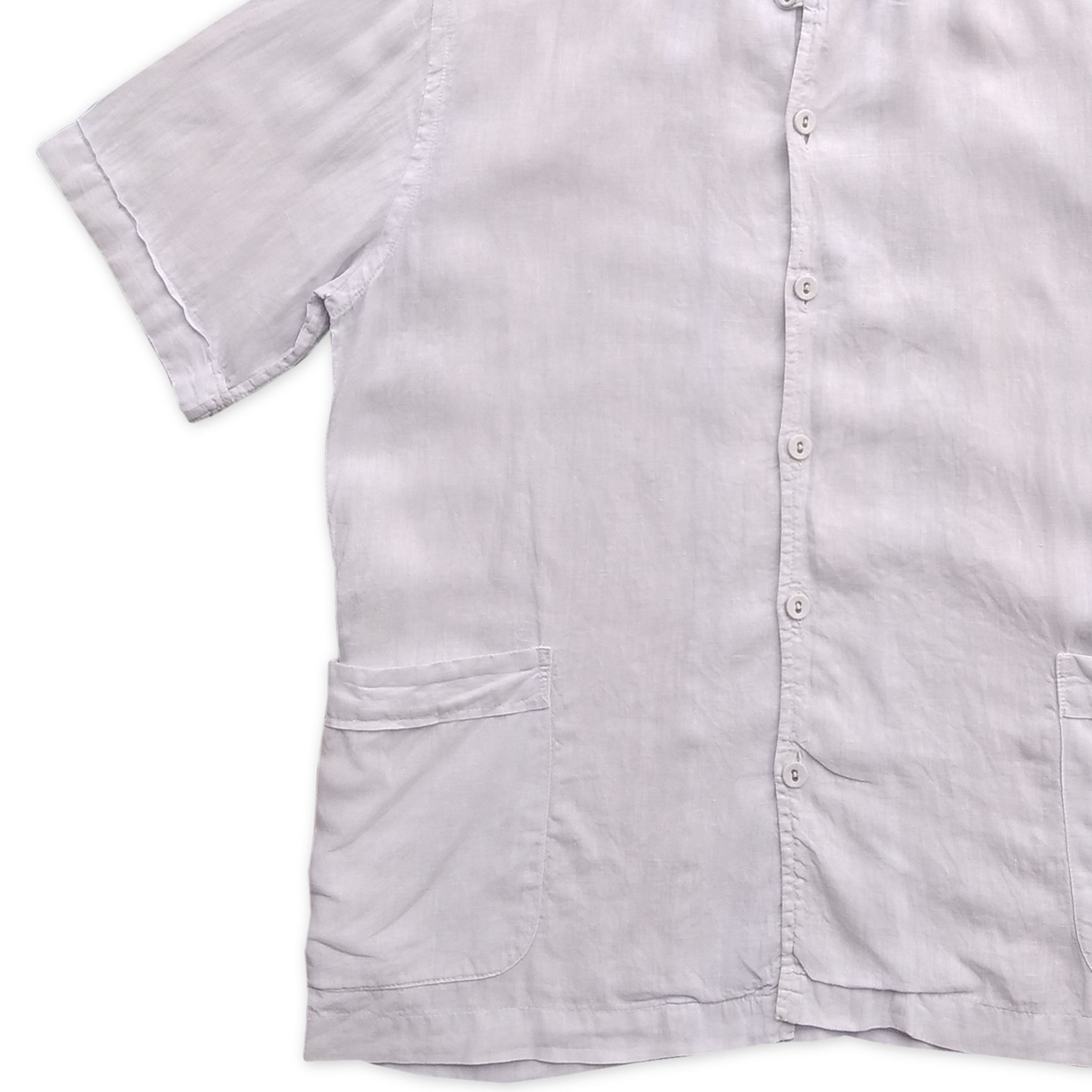 Kapital Vintage 00's OMNIGOD Natural Wear Japanese Linen Shirt Size US M / EU 48-50 / 2 - 2 Thumbnail