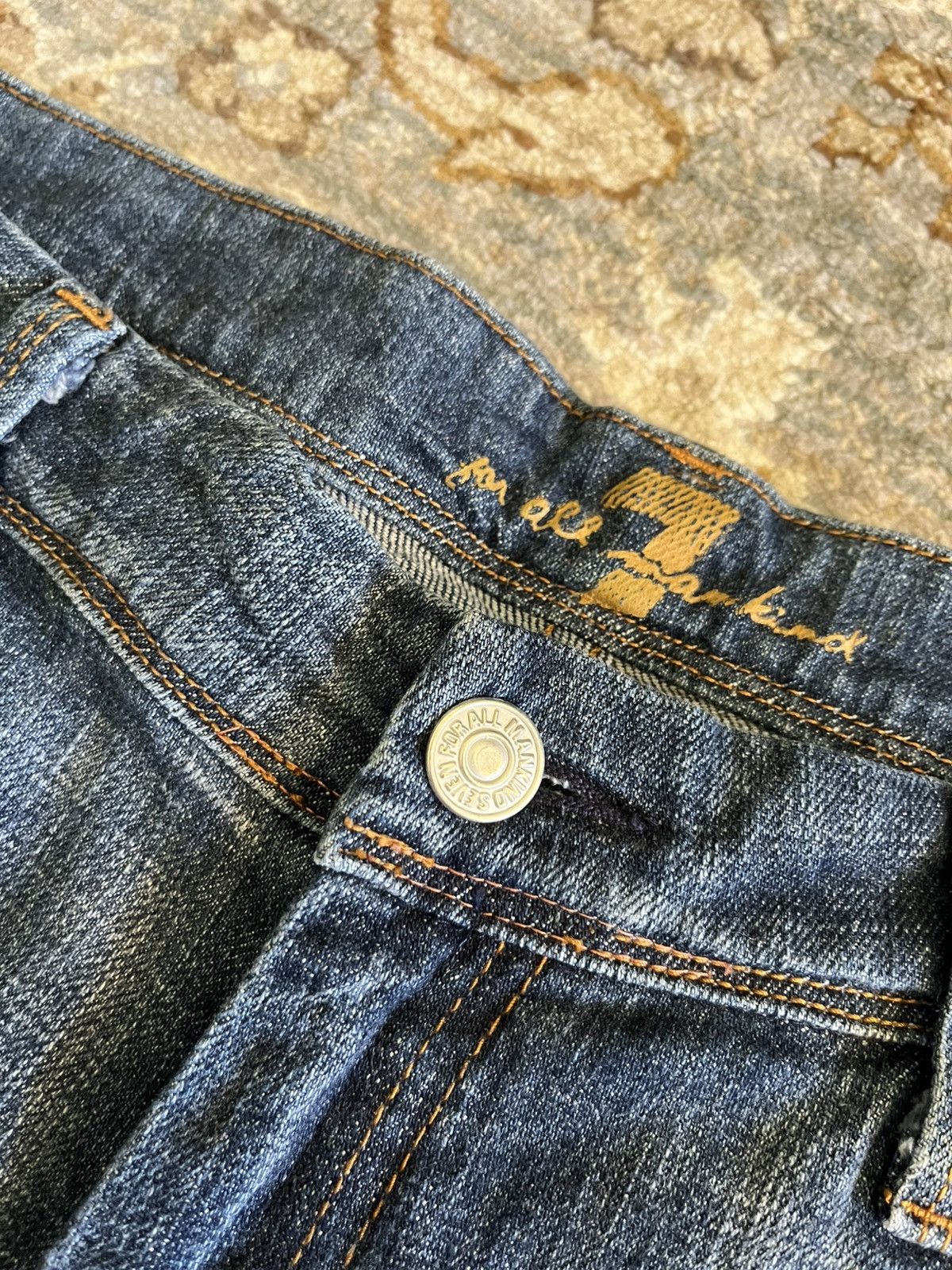 7 For All Mankind MADE IN USA 7FAM FLYNT FLAIRED JEANS 32x32 Size 32" / US 10 / IT 46 - 6 Thumbnail