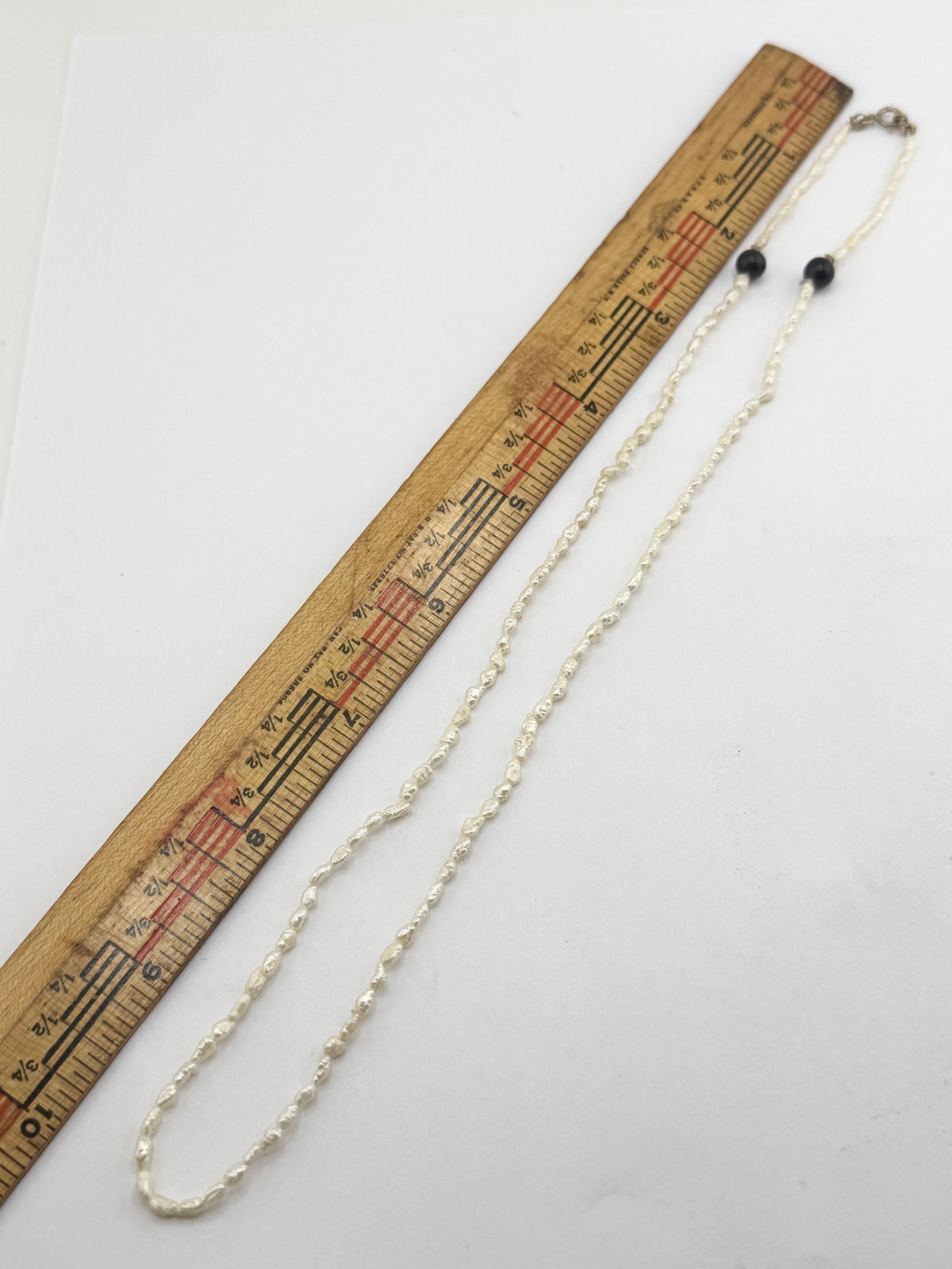 Vintage Vintage Sterling rice pearl beaded necklace Size ONE SIZE - 5 Thumbnail