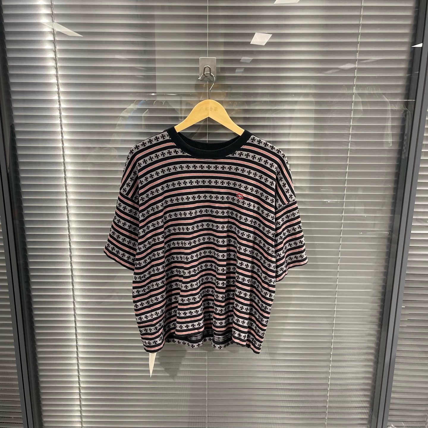 Chrome Hearts Chrome Hearts Mattyboy Red Lip Embroidery Black Striped S Size US S / EU 44-46 / 1 - 1 Thumbnail