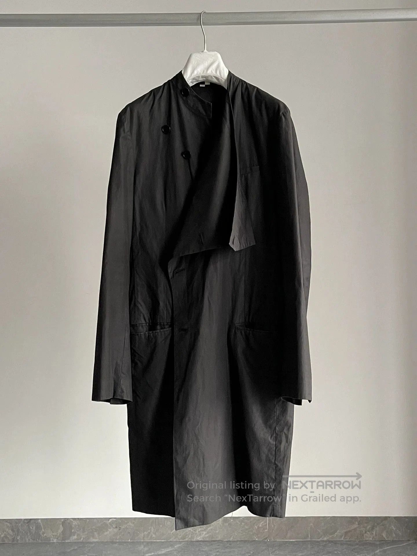 Helmut Lang Helmut Lang Black Long Coat Trench. Size US S / EU 44-46 / 1 - 6 Thumbnail