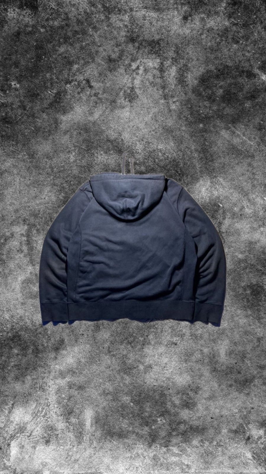 Nike × Vintage ⛩️Vintage Nike Zip Hoodie Navy Black Y2K baggy sun faded boxy Size US XL / EU 56 / 4 - 2 Thumbnail