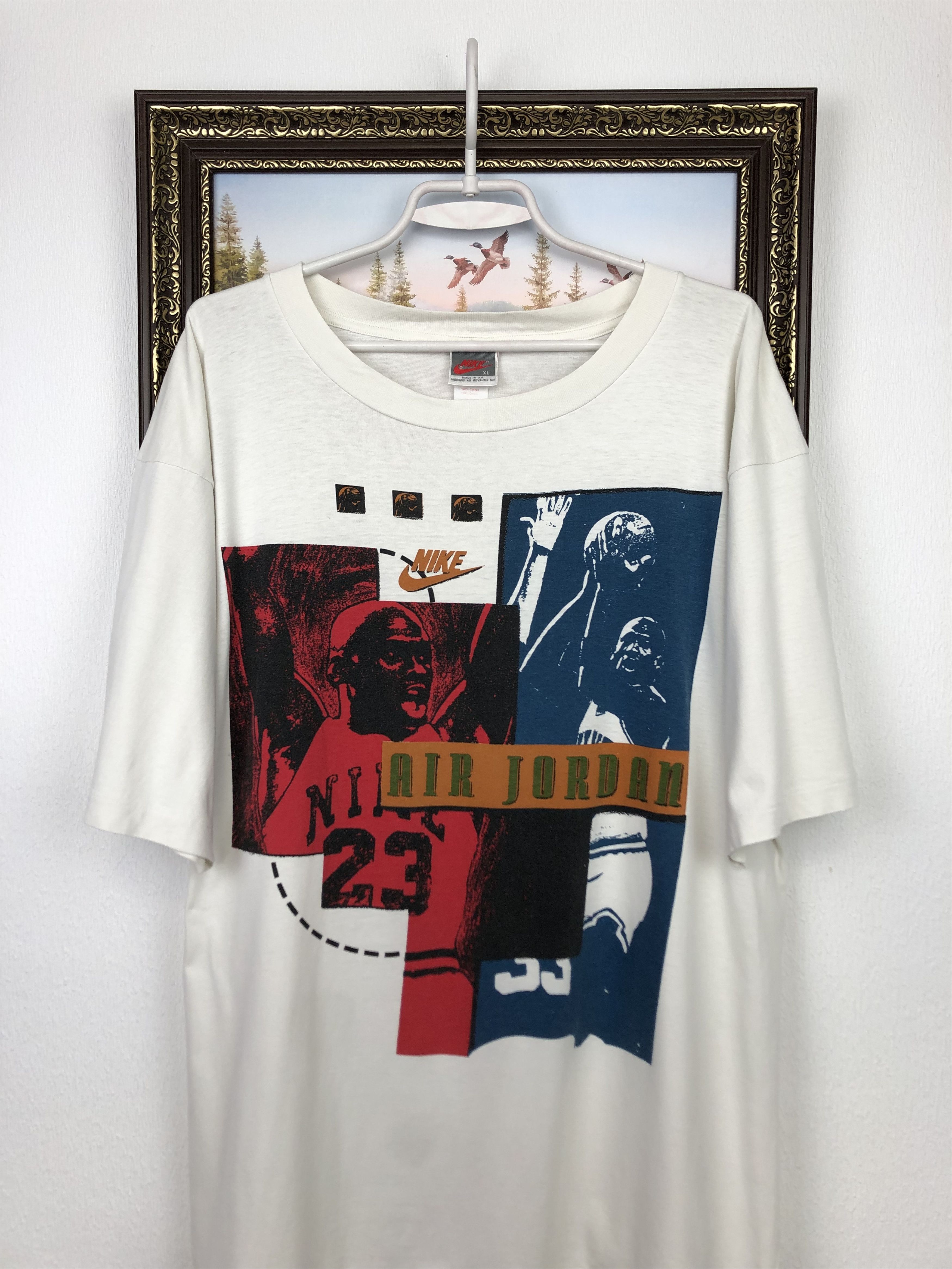 Nike Vintage Nike Air Jordan Shirt USA Graphic Tee Over Print Size US XL / EU 56 / 4 - 2 Thumbnail
