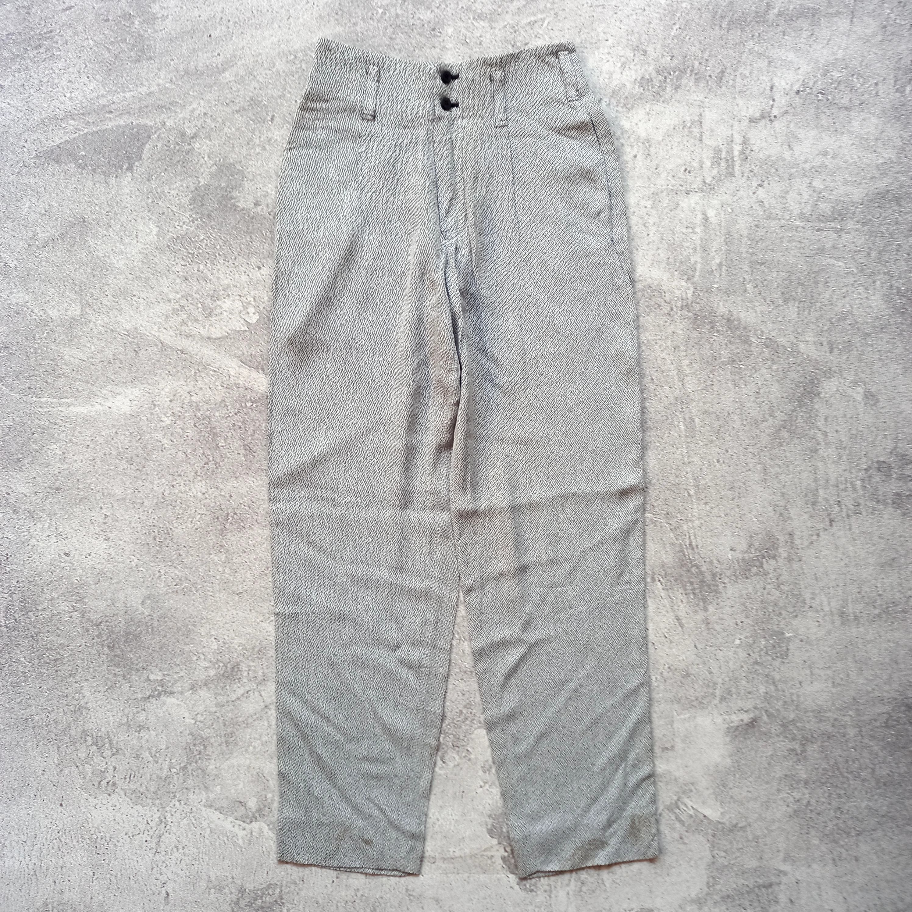 Issey Miyake 1990s Issey Miyake - High Waist Pattern Trouser Pants Size 26" / US 2 / IT 38 - 1 Thumbnail