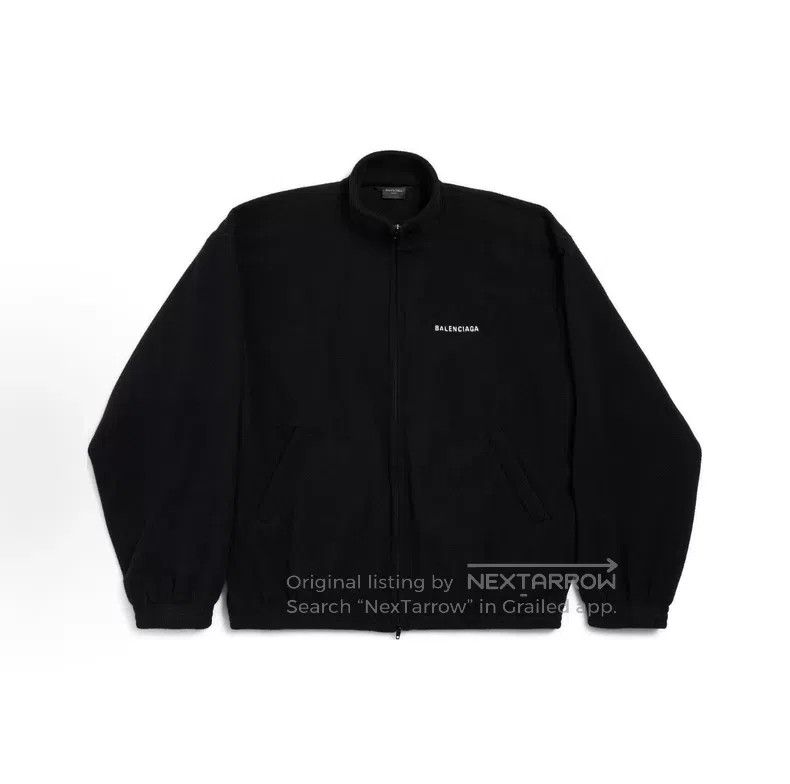 Balenciaga Balenciaga Embroidered Letter Fleece Jacket Size US M / EU 48-50 / 2 - 1 Thumbnail