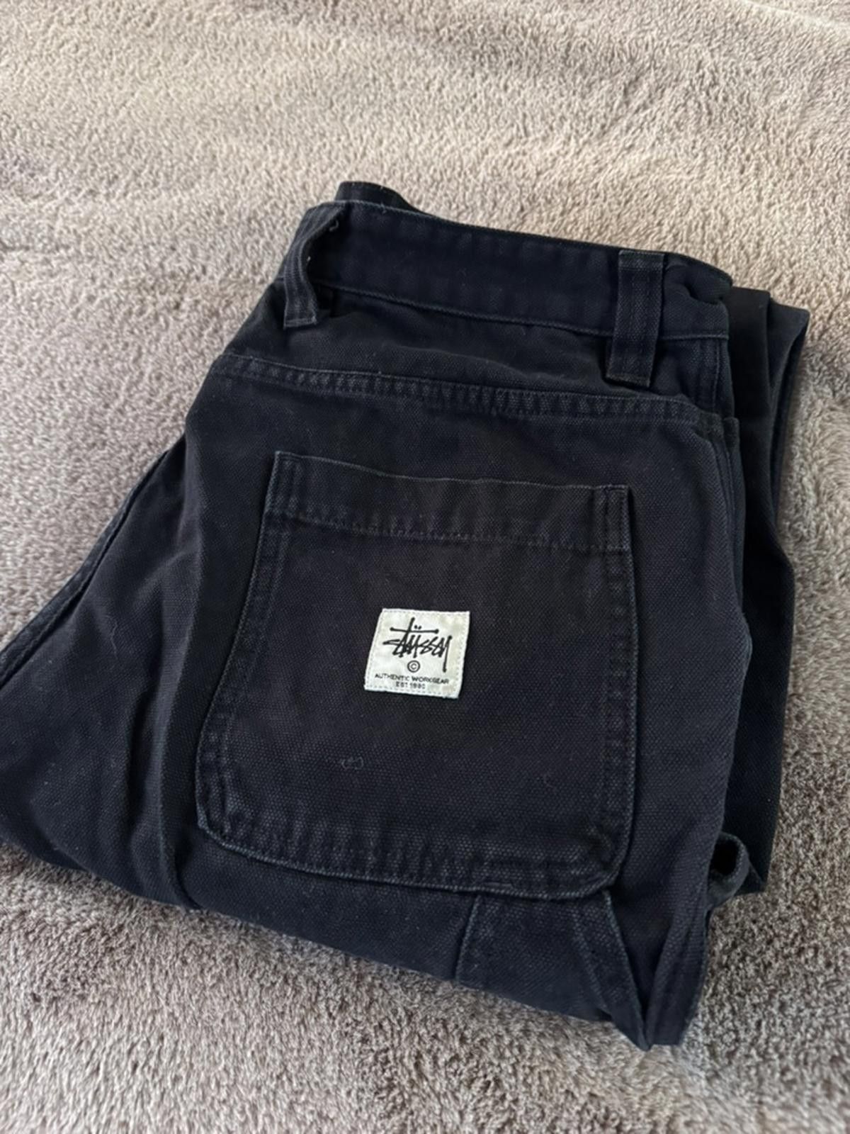 Stussy Stussy Quality Workgear Black Work Pants Size 32 Size US 32 / EU 48 - 1 Thumbnail