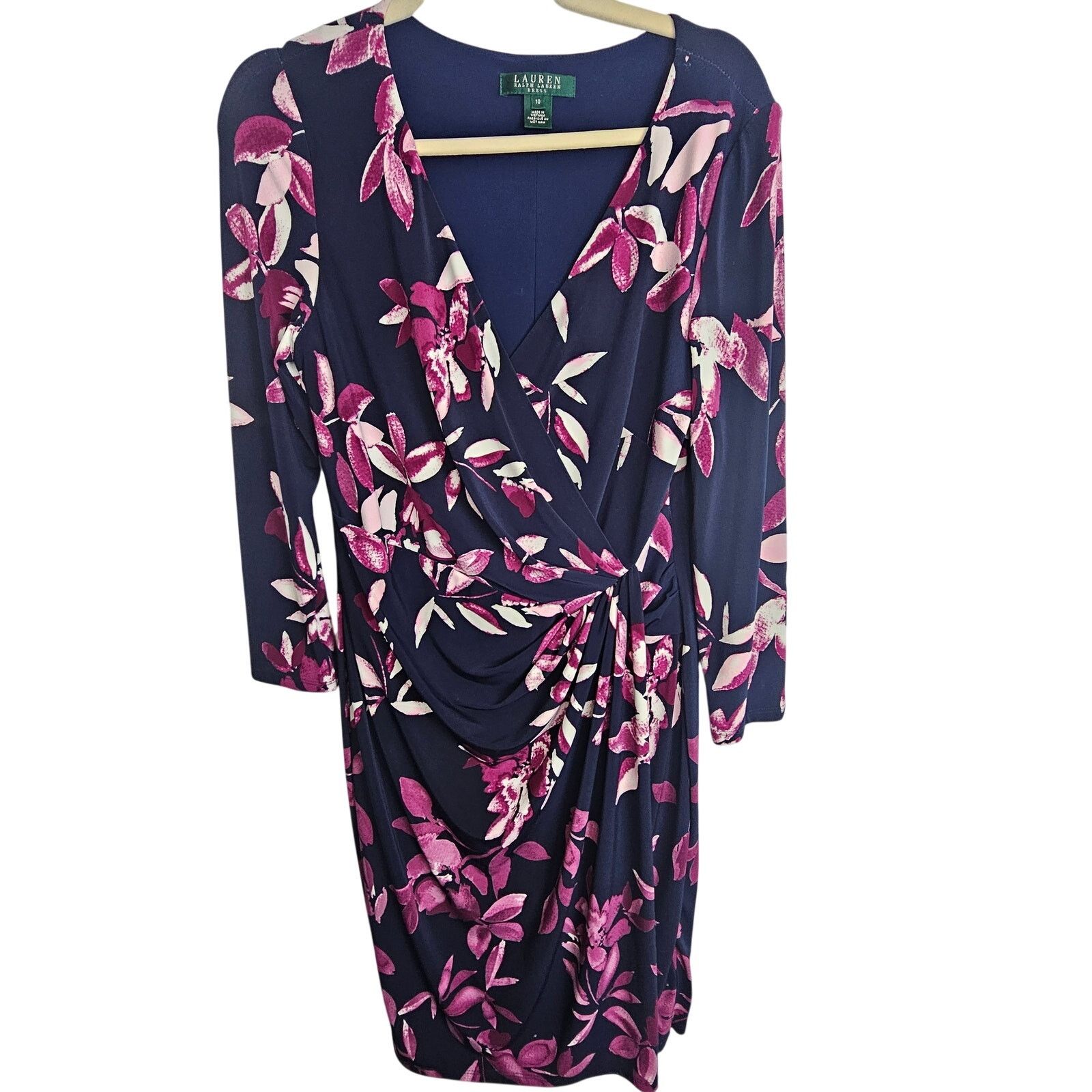 Lauren Ralph Lauren Lauren Ralph Lauren Women Floral Sheath Dress 10 Career Corp Size L / US 10 / IT 46 - 1 Thumbnail
