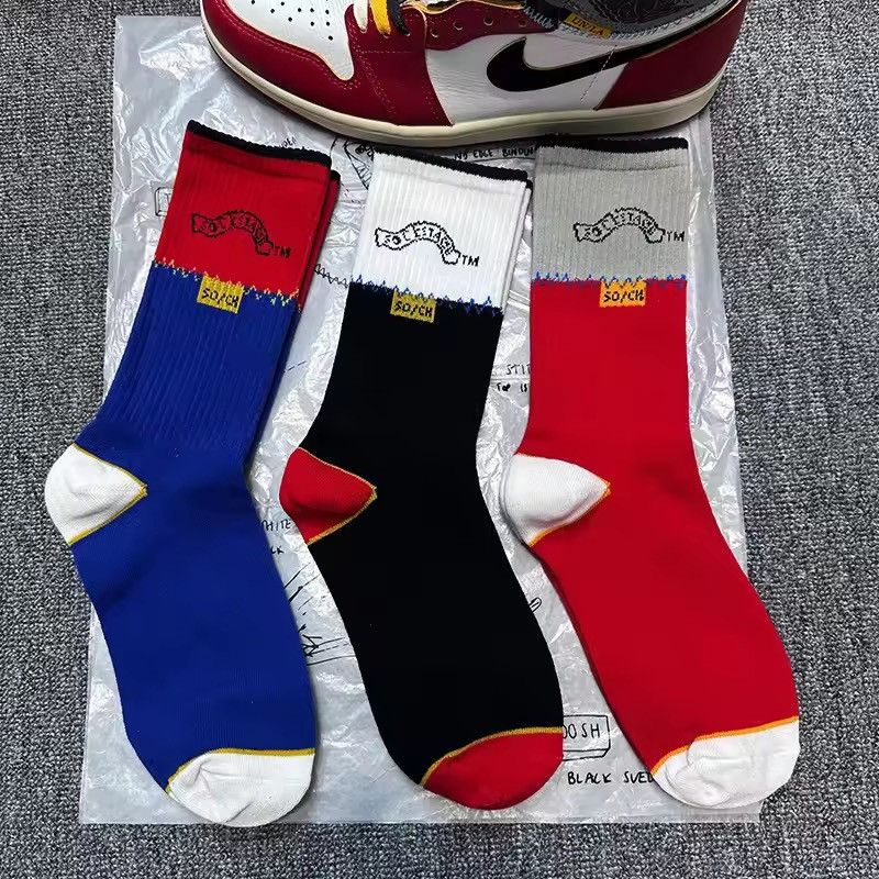 Other 3 Pairs of Gift Box Harajuku Hip Hop Pure Cotton Socks Size ONE SIZE - 2 Thumbnail
