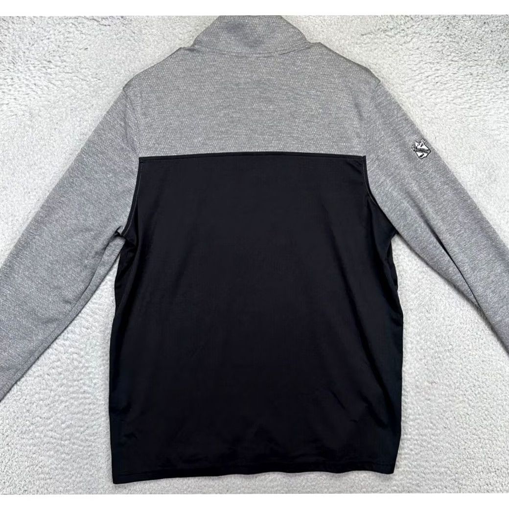 Under Armour Under Armour Sweatshirt Mens Medium Black Colorblock Quarter Zip Pullover Mock Neck Size US M / EU 48-50 / 2 - 4 Thumbnail