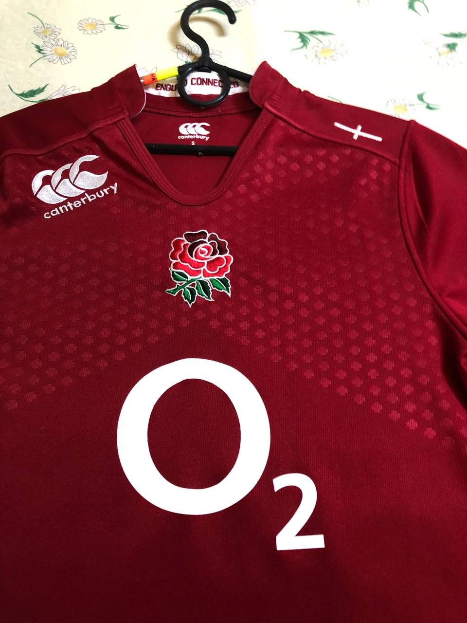 Canterbury of New Zealand Vintage Canterbury England O2 Jersey Rugby Shirt Size US S / EU 44-46 / 1 - 6 Thumbnail