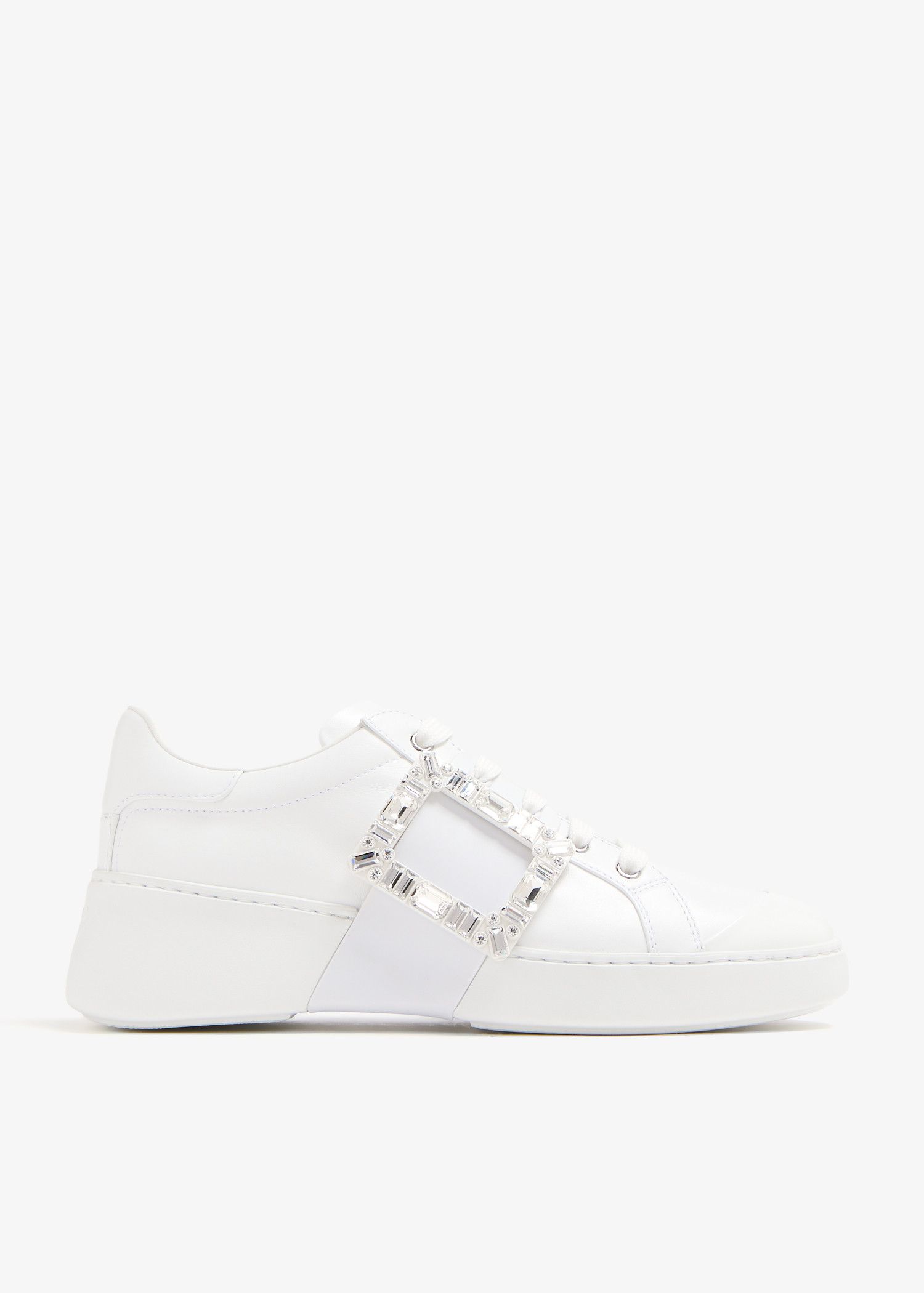 Roger Vivier o1s22i1n0325 Leather Low-Top Sneakers in White Size US 11 / IT 41 - 1 Thumbnail