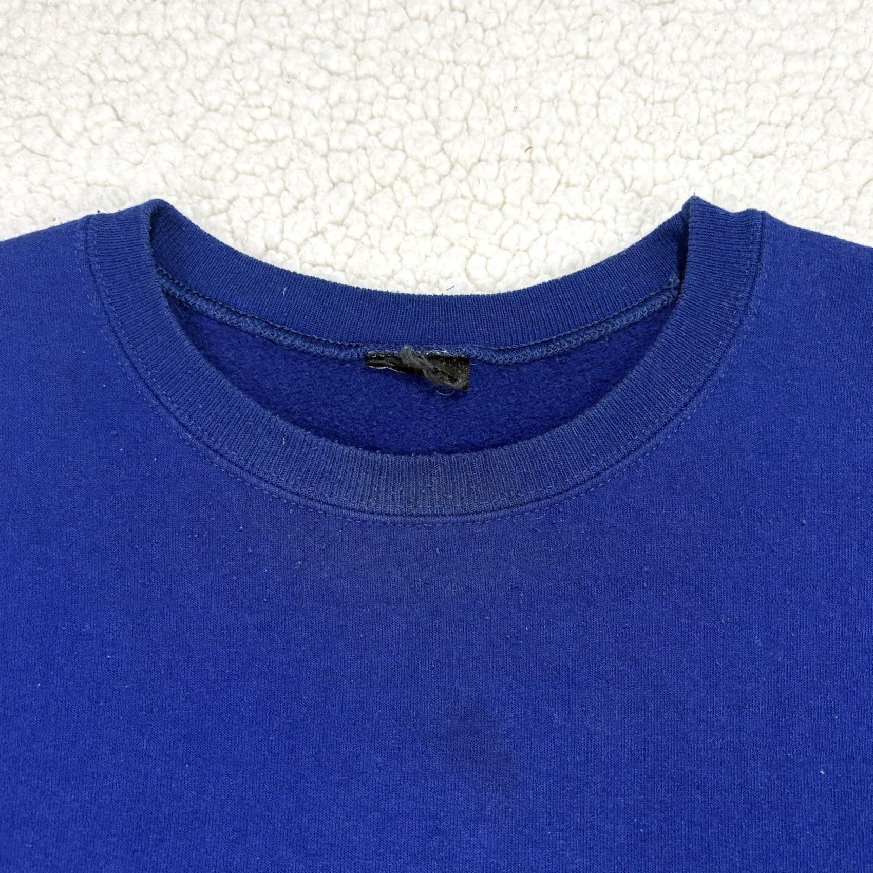 Starter VINTAGE STARTER Blue Crewneck Sweatshirt L Mens 90s Solid Essential Heavyweight Pullover Sports Size US L / EU 52-54 / 3 - 4 Thumbnail