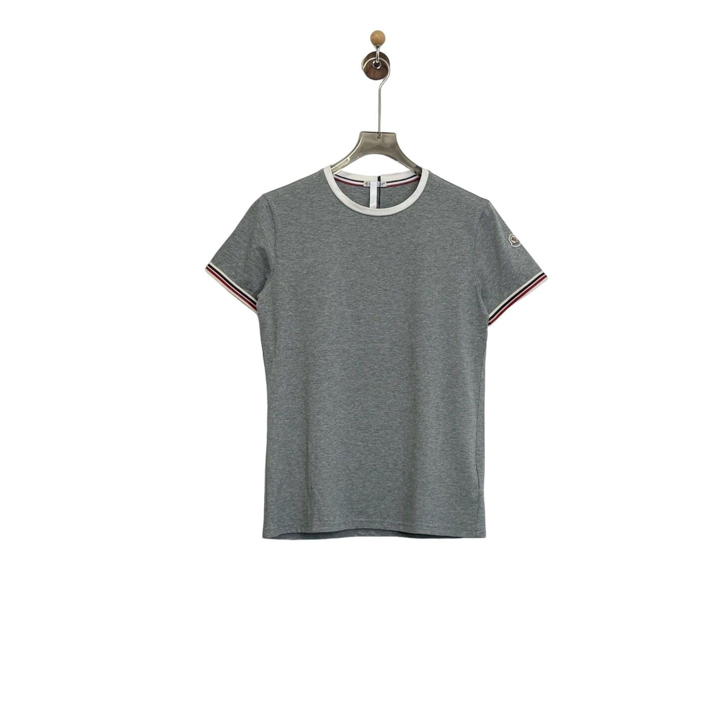 Moncler Moncler Logo Patch Contrast Trim T-Shirt Size L Size US L / EU 52-54 / 3 - 1 Thumbnail