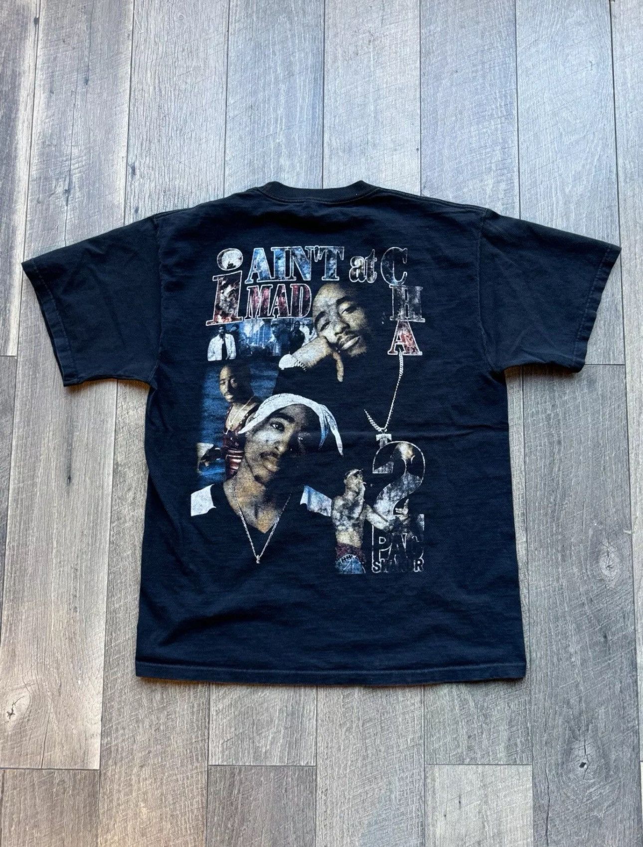 Rap Tees Vintage 90s Bootleg 2pac Tupac Rap Tee California Love Large Size US L / EU 52-54 / 3 - 2 Thumbnail