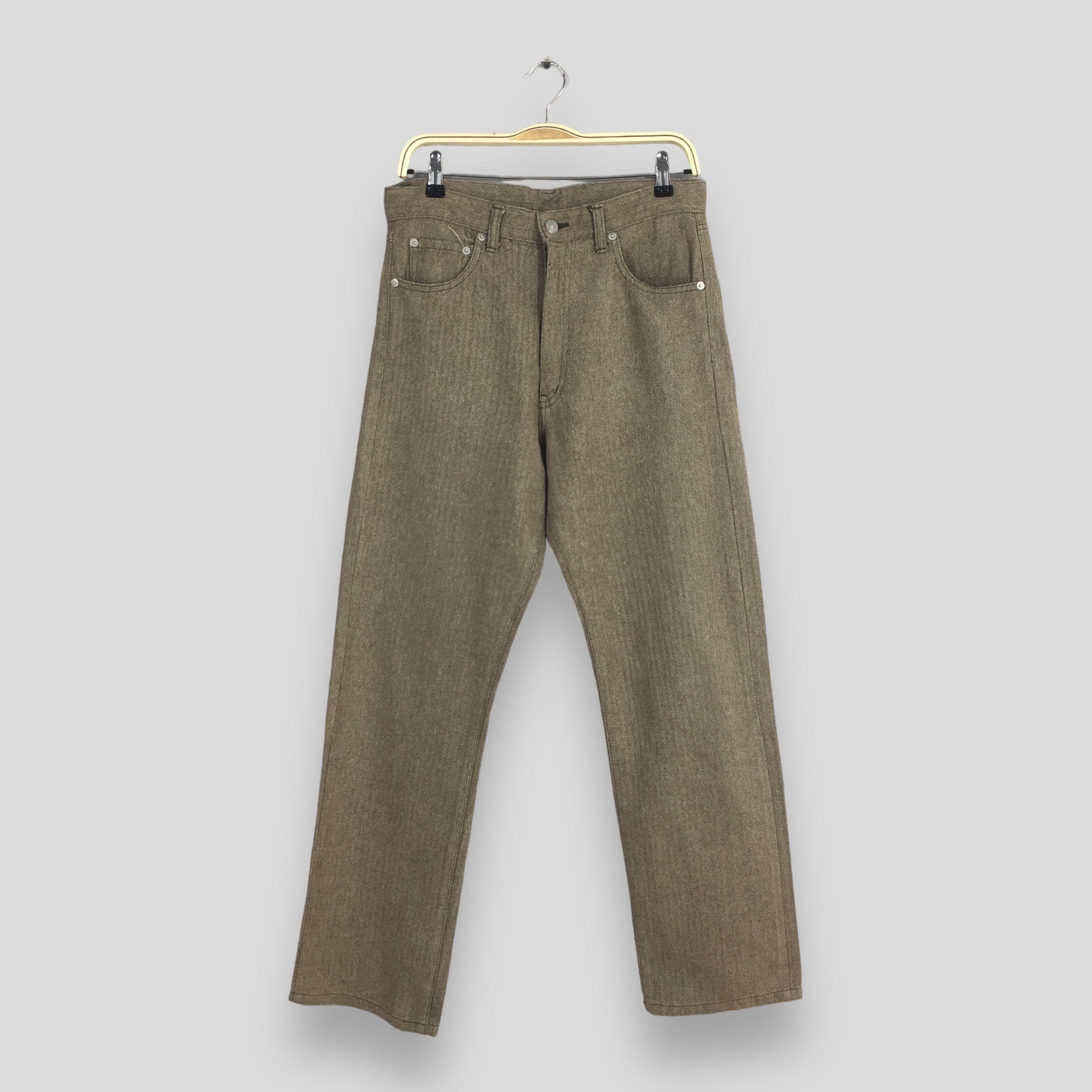 Vintage Size 30x29 80s Global Work Wool HBT Herringbone Twill Pants ...