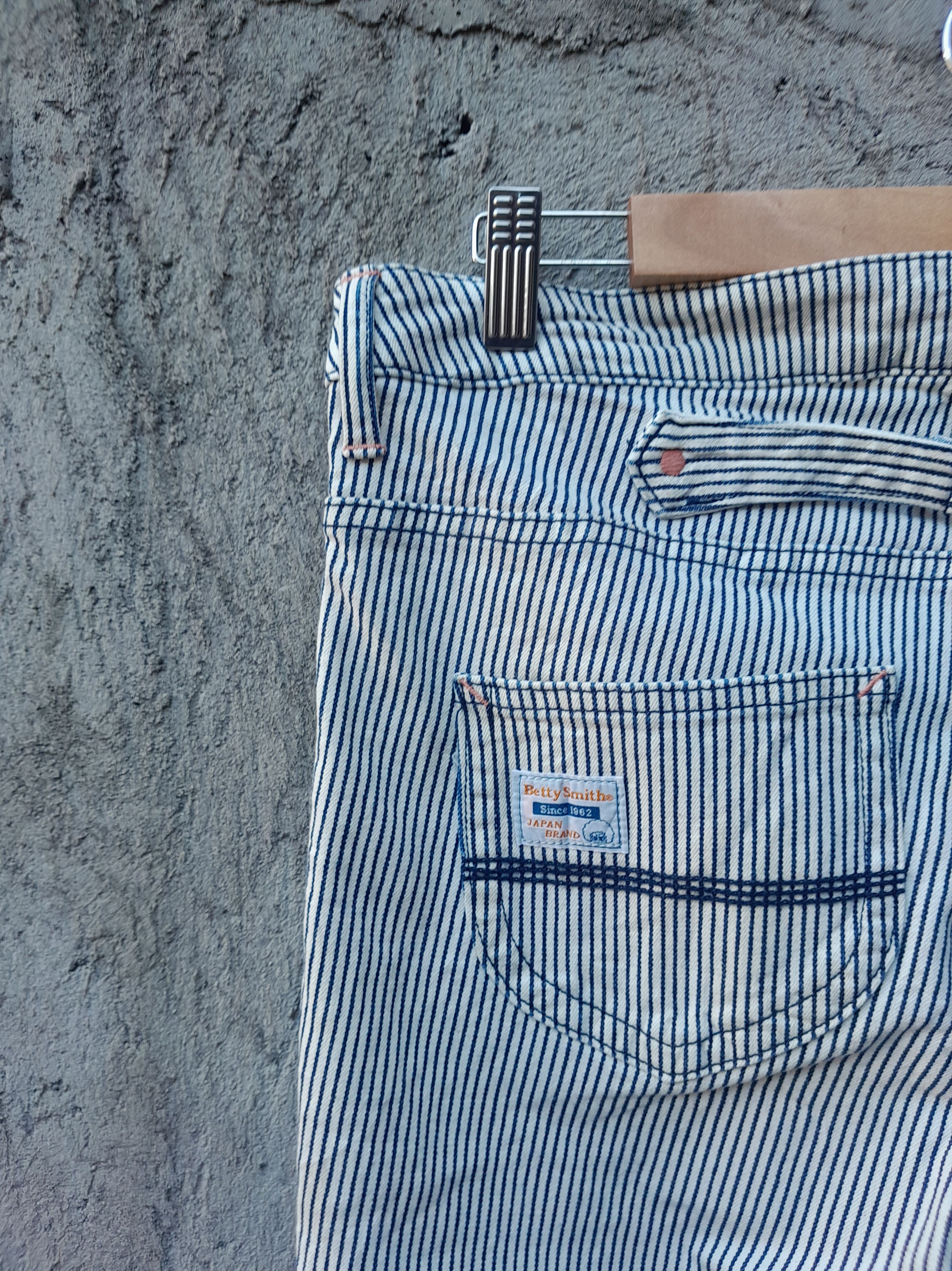 Japanese Brand Betty Smith by Kojima Hickory Stripe Pant Size US 30 / EU 46 - 6 Thumbnail