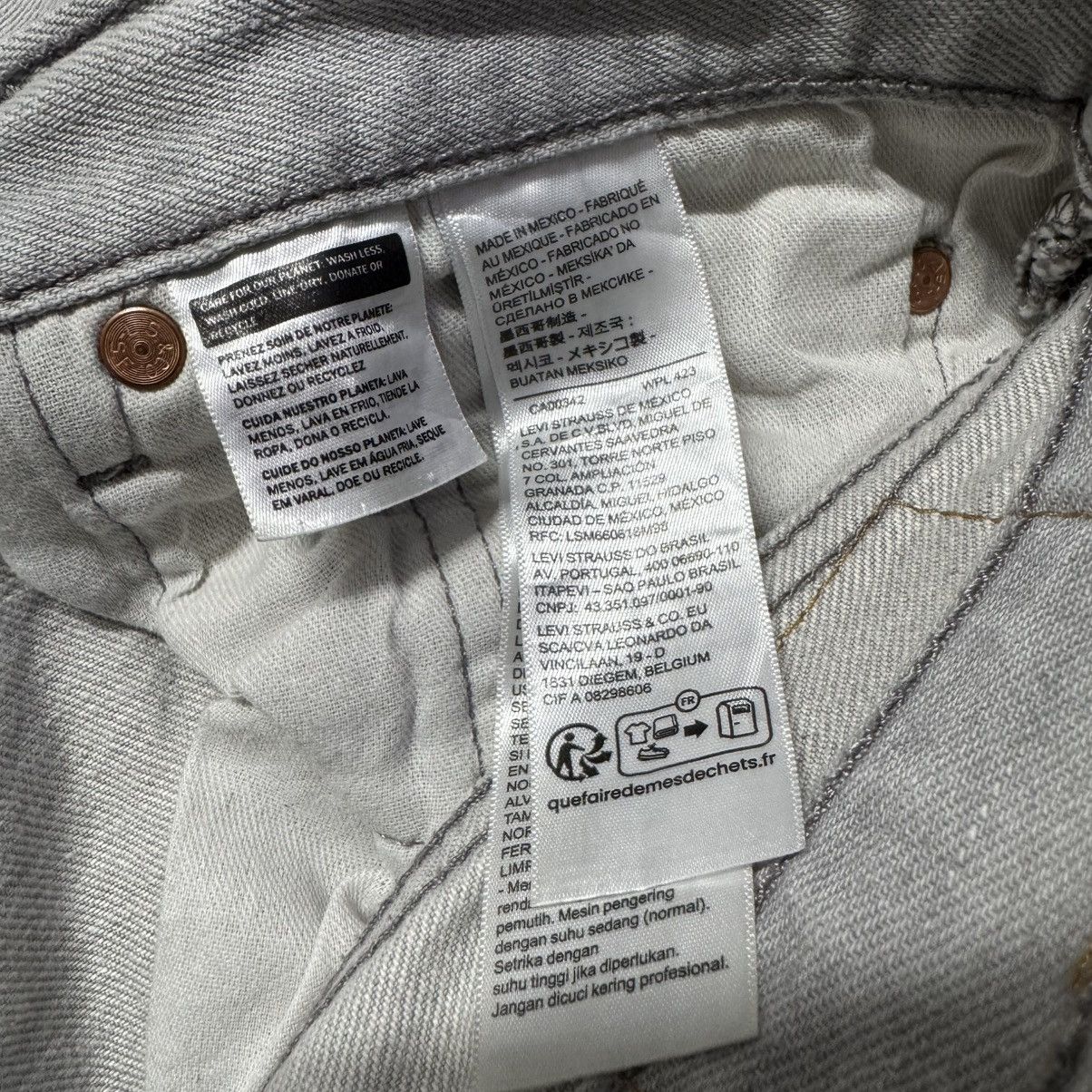 Levi's Levis 501 Grey Denim Jeans Size US 38 / EU 54 - 20 Thumbnail