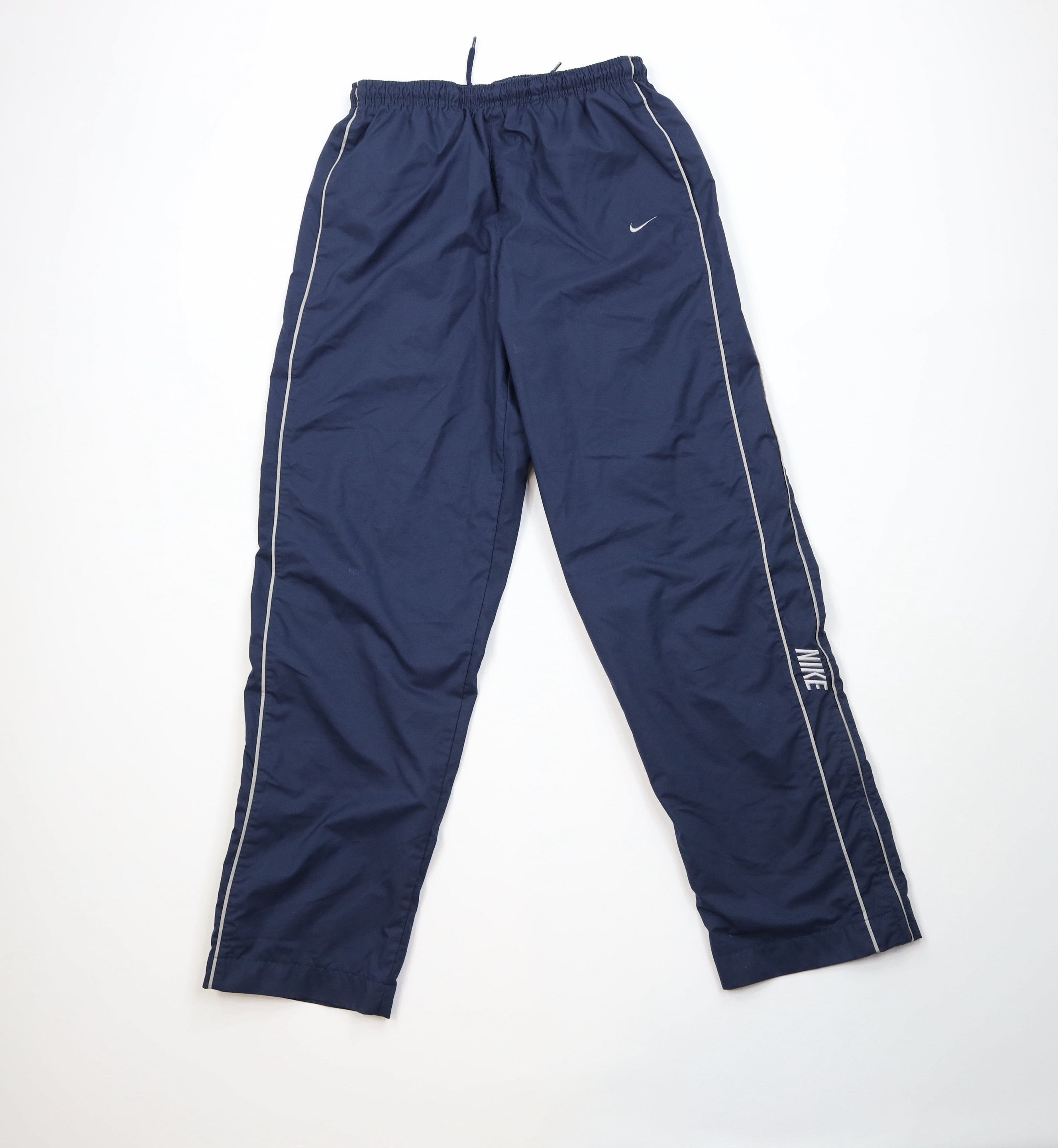 Nike Vintage Nike Scott Mini Swoosh Lined Wide Leg Pants Blue Size US 34 / EU 50 - 1 Thumbnail