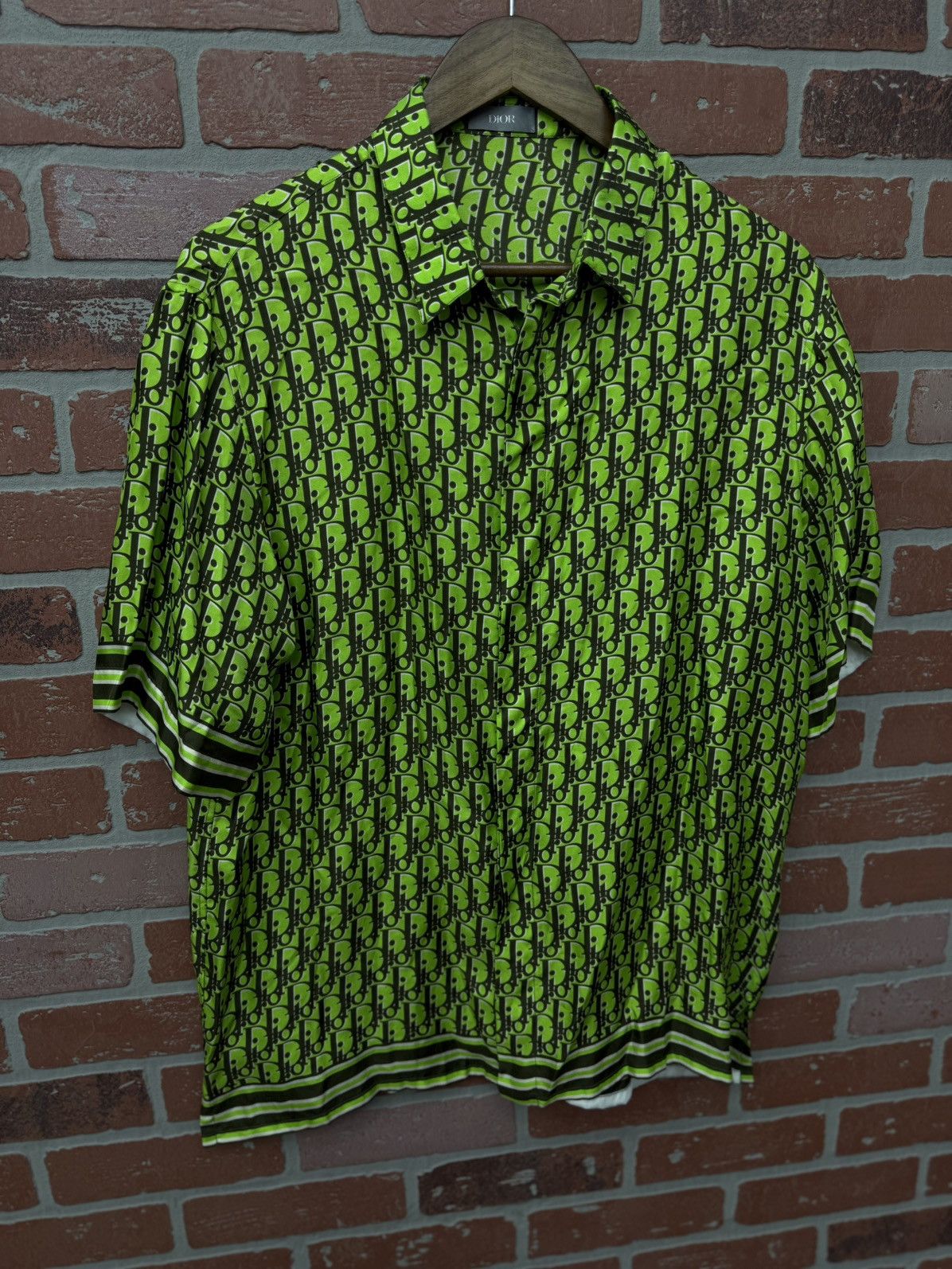 Dior Dior Silk Button Up Green Size 39/M $1750 Retail Exlusive Size US M / EU 48-50 / 2 - 4 Thumbnail