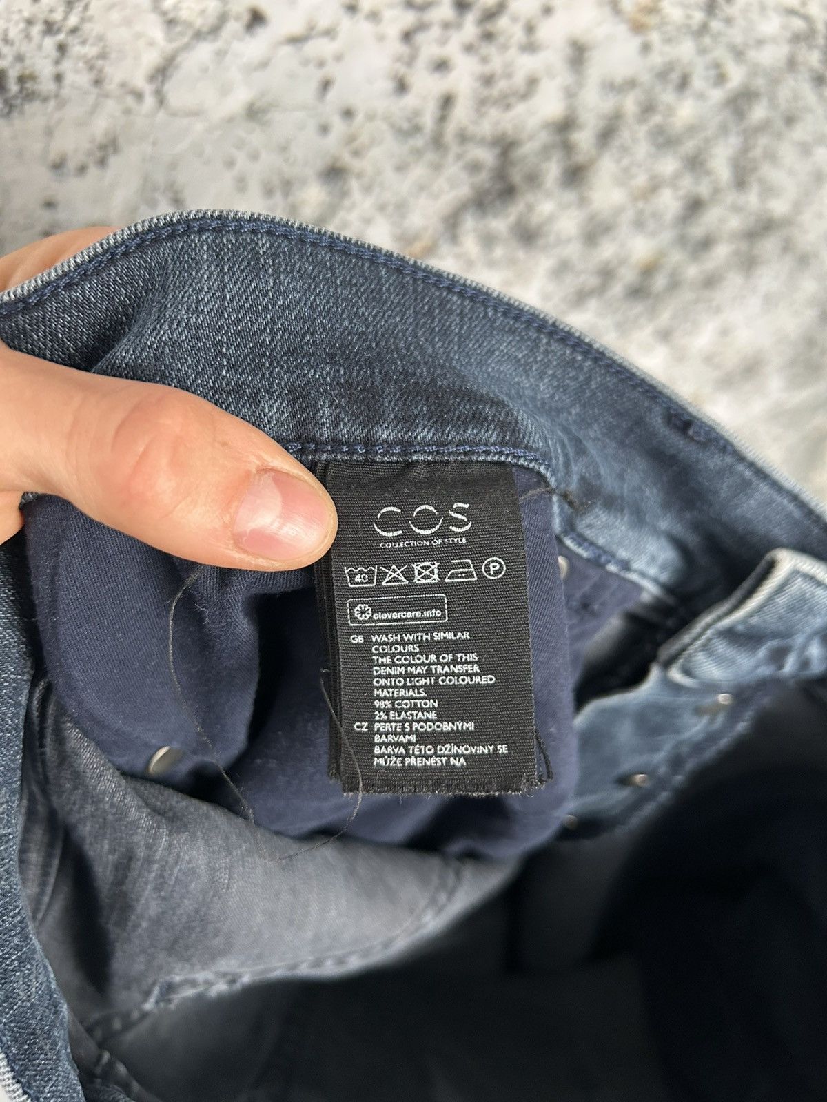 Cos COS Denim Pants Tapered Leg Slim Fit Designer Basic Size US 32 / EU 48 - 6 Thumbnail