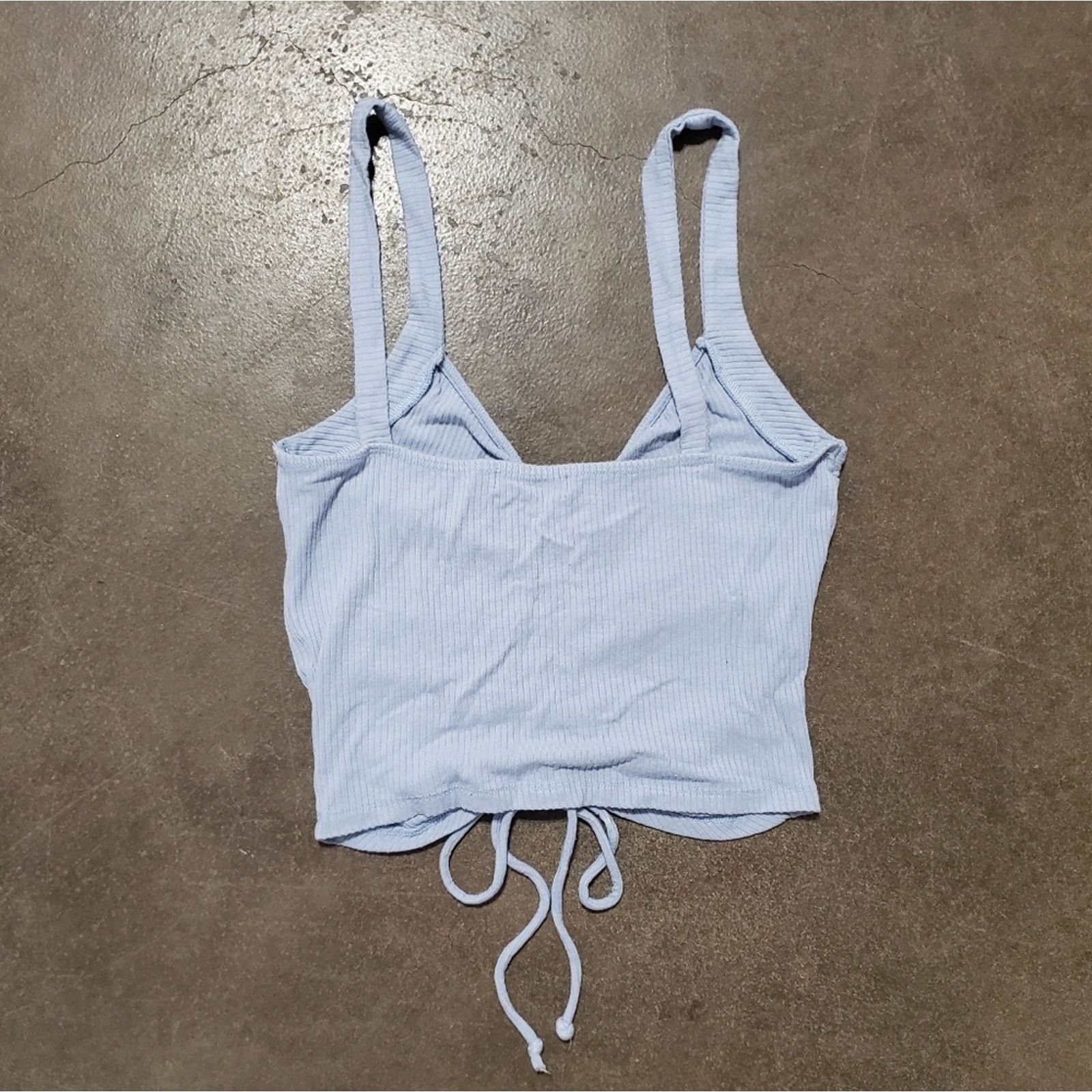 Other Light Blue | POPULAR 21 | Ruched Crop Tank Size M / US 6-8 / IT 42-44 - 2 Thumbnail