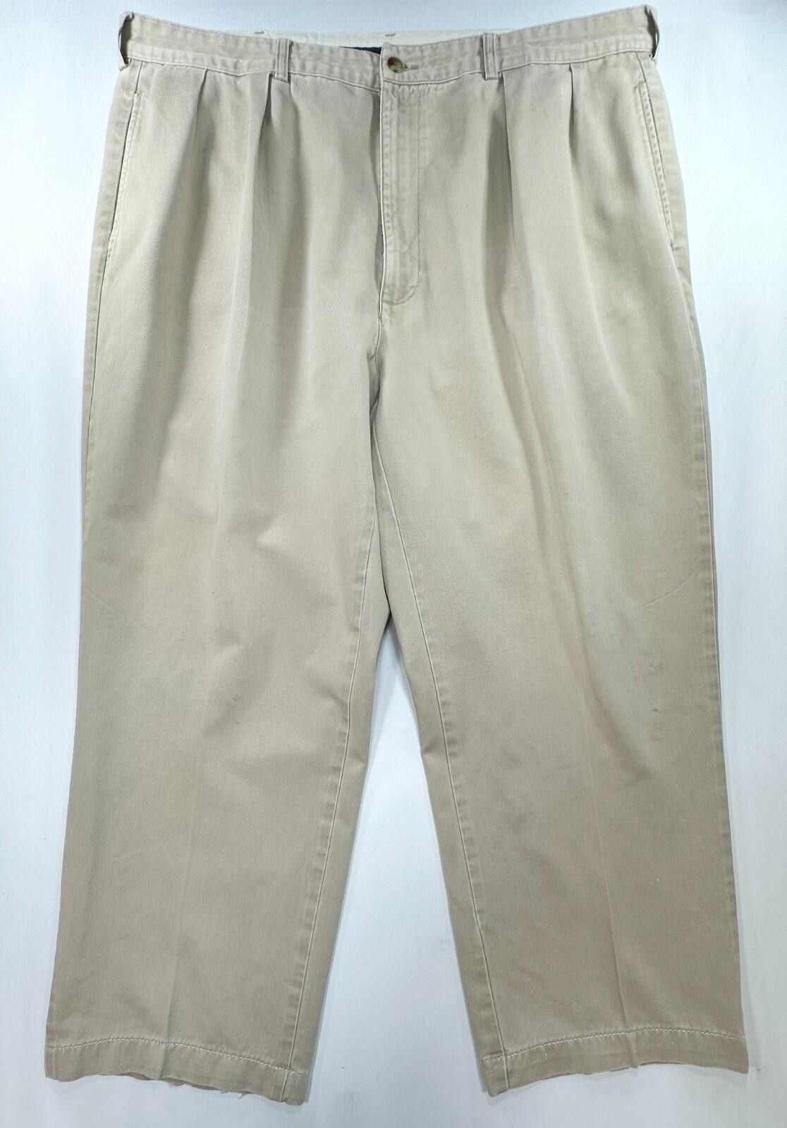 Polo Ralph Lauren Polo Ralph Lauren Pleated Straight Chinos Brown Mens 40/28 Size US 40 / EU 56 - 1 Thumbnail