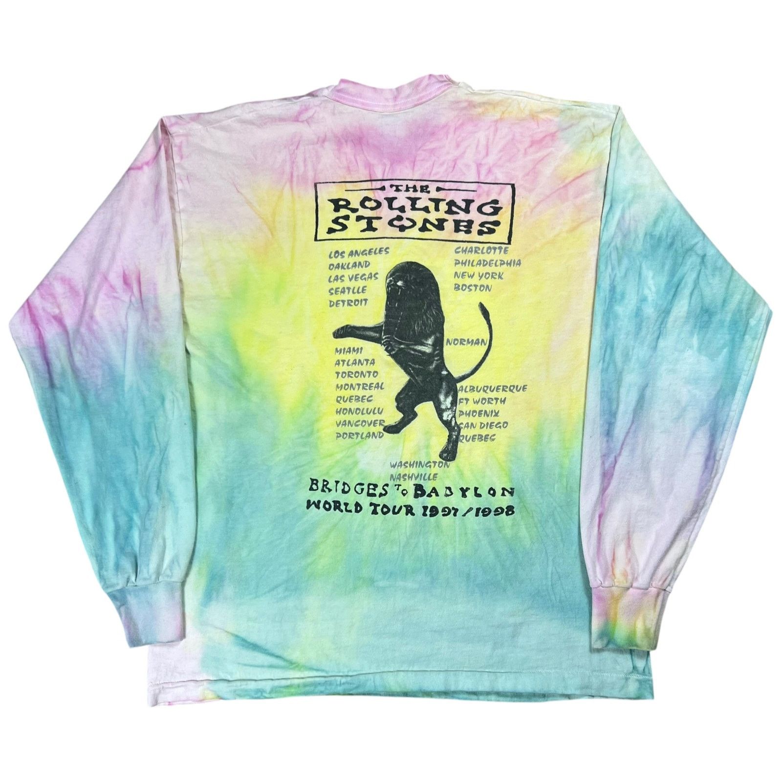 Band Tees × Fruit Of The Loom × Vintage 1998 The Rolling Stones Bridges to Babylon tour long sleeve Size US XL / EU 56 / 4 - 6 Thumbnail