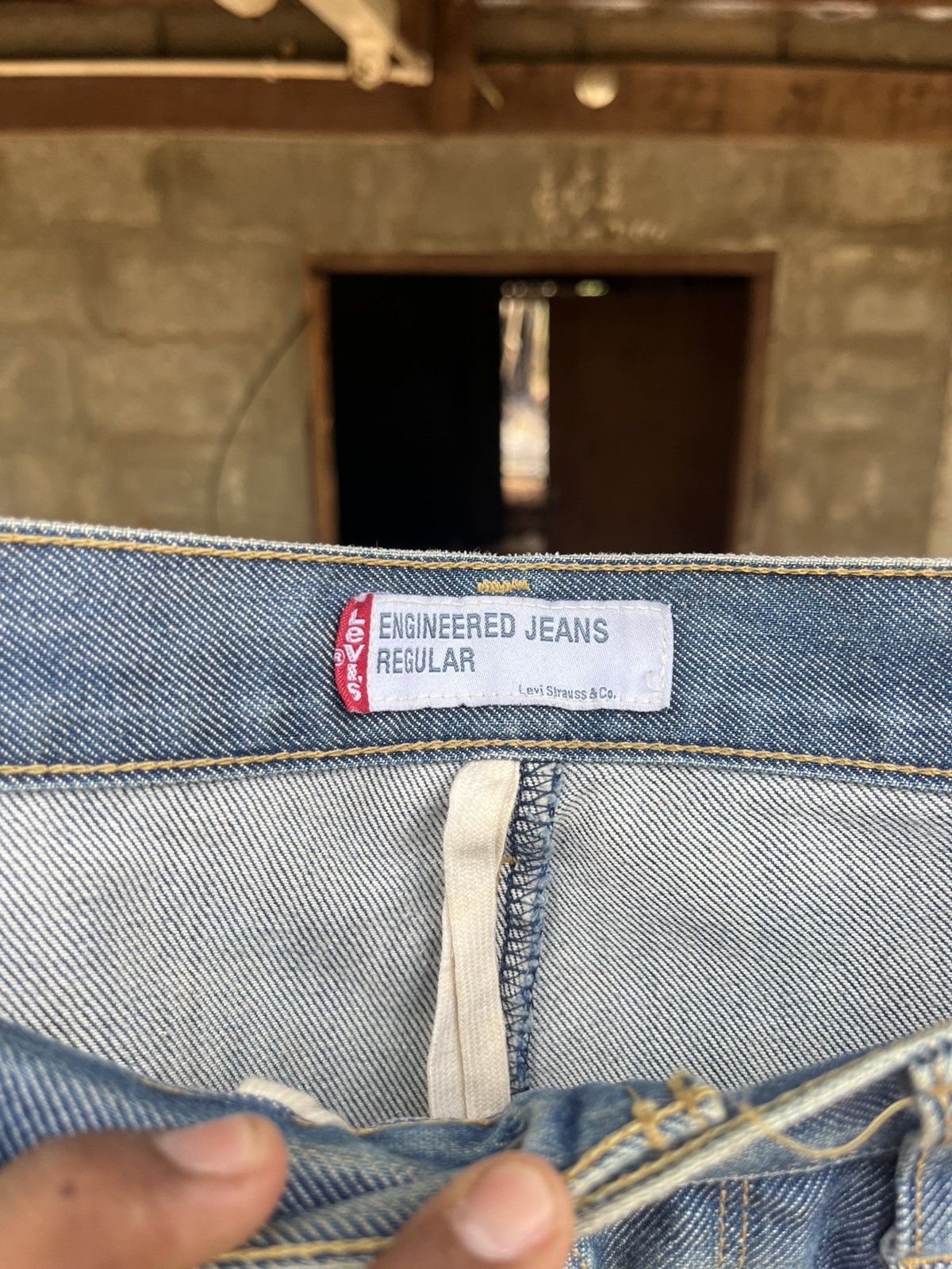 Vintage Thrashed faded Levi's Engineered grunge Distressed Size US 33 - 3 Thumbnail