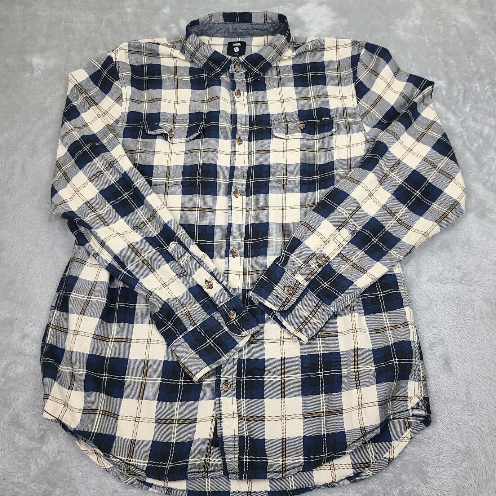 Vans Vans Shirt Mens Size Large Checker Flannel Long Sleeve Regul Size US L / EU 52-54 / 3 - 1 Thumbnail