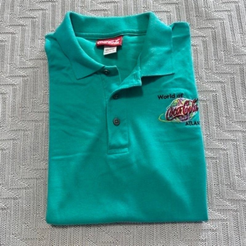 Coca Cola Vintage World of Coca Cola Atlanta green polo size M Size US M / EU 48-50 / 2 - 1 Thumbnail