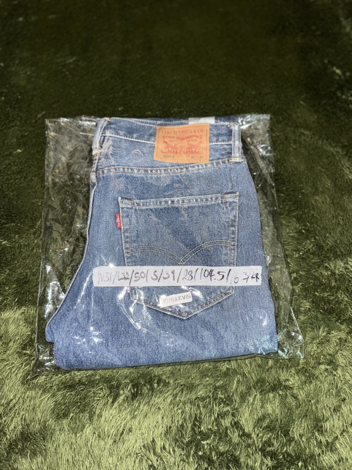 Levi's [W31/L32] Levi’s 501 S washed Leather label Denim Pants Size US 31 - 12 Thumbnail