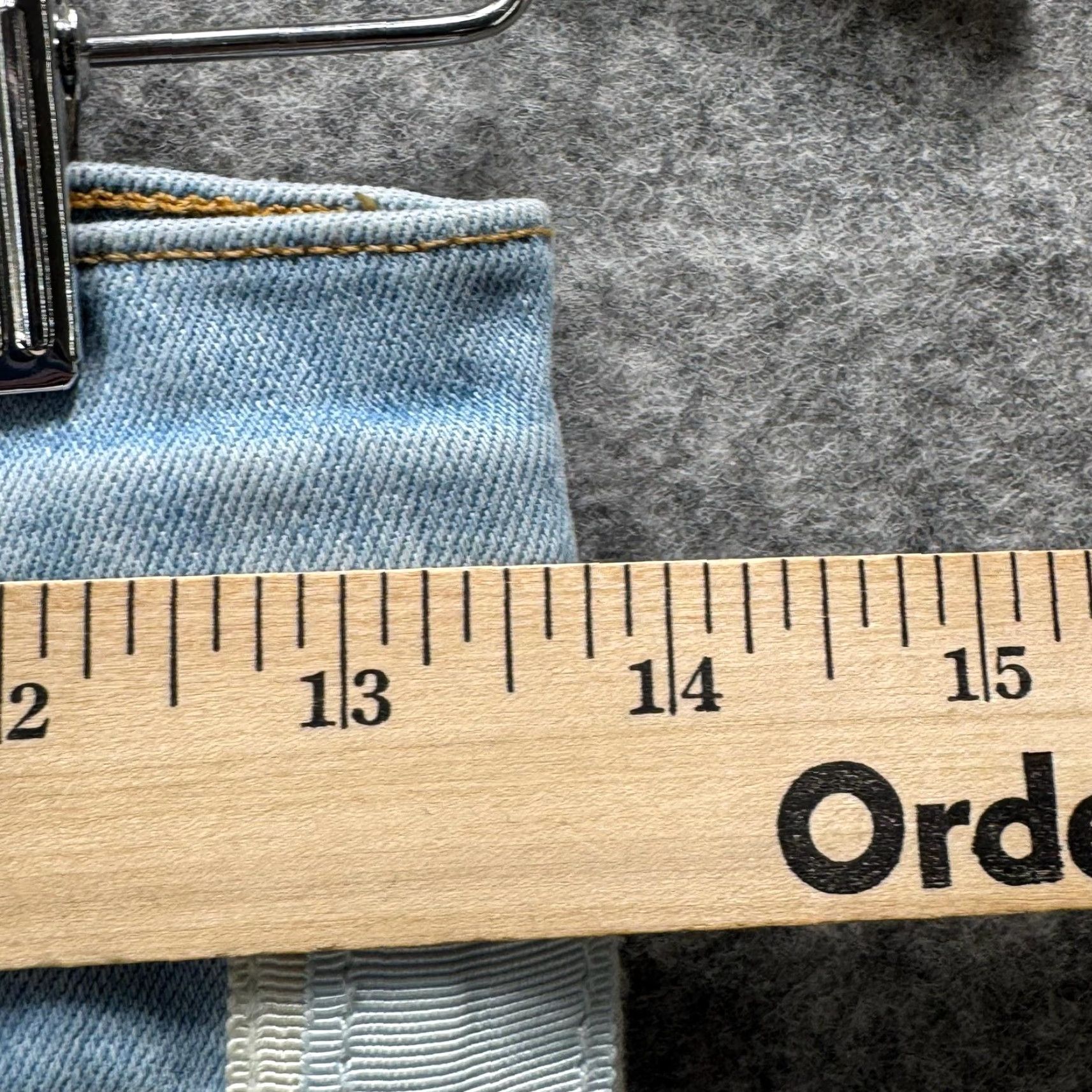 Veronica Beard Veronica Beard Jeans Womens 26 Light Blue High Rise Kick Flare 11" Raw Hem Denim Stretch 5-Pocket Zip Fly Size 26" / US 2 / IT 38 - 4 Thumbnail