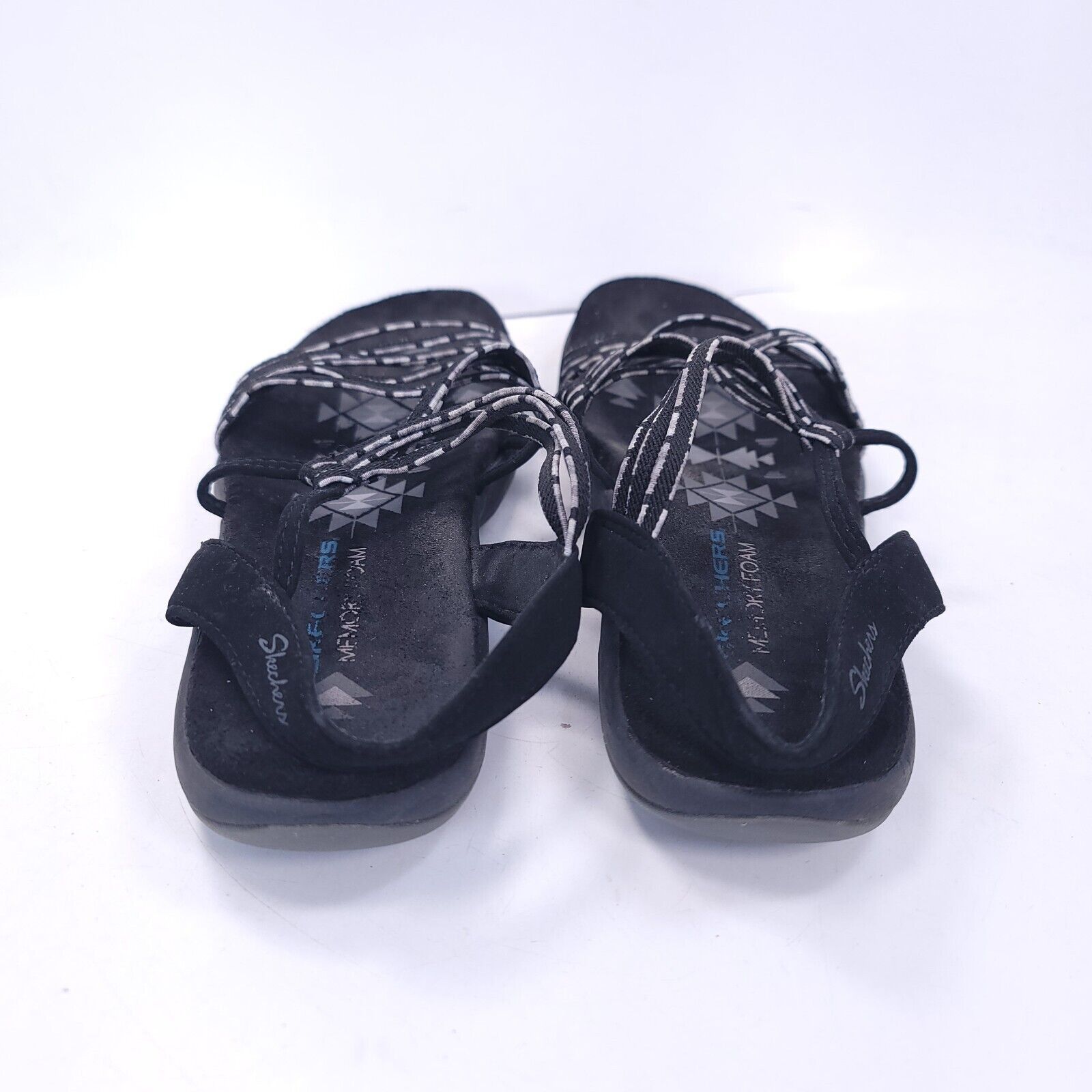 SKECHERS Skechers Ankle Strap Slip On Sandals Womens Size 8 Black Size US 8 / IT 38 - 3 Thumbnail