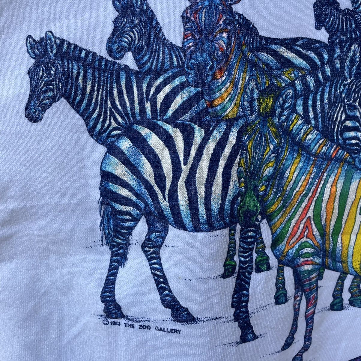 Fruit Of The Loom × Habitat × Vintage 🔥Vintage 1983 The Zoo Gallery Zebra Habitat Sweatshirts Size US XS / EU 42 / 0 - 4 Thumbnail