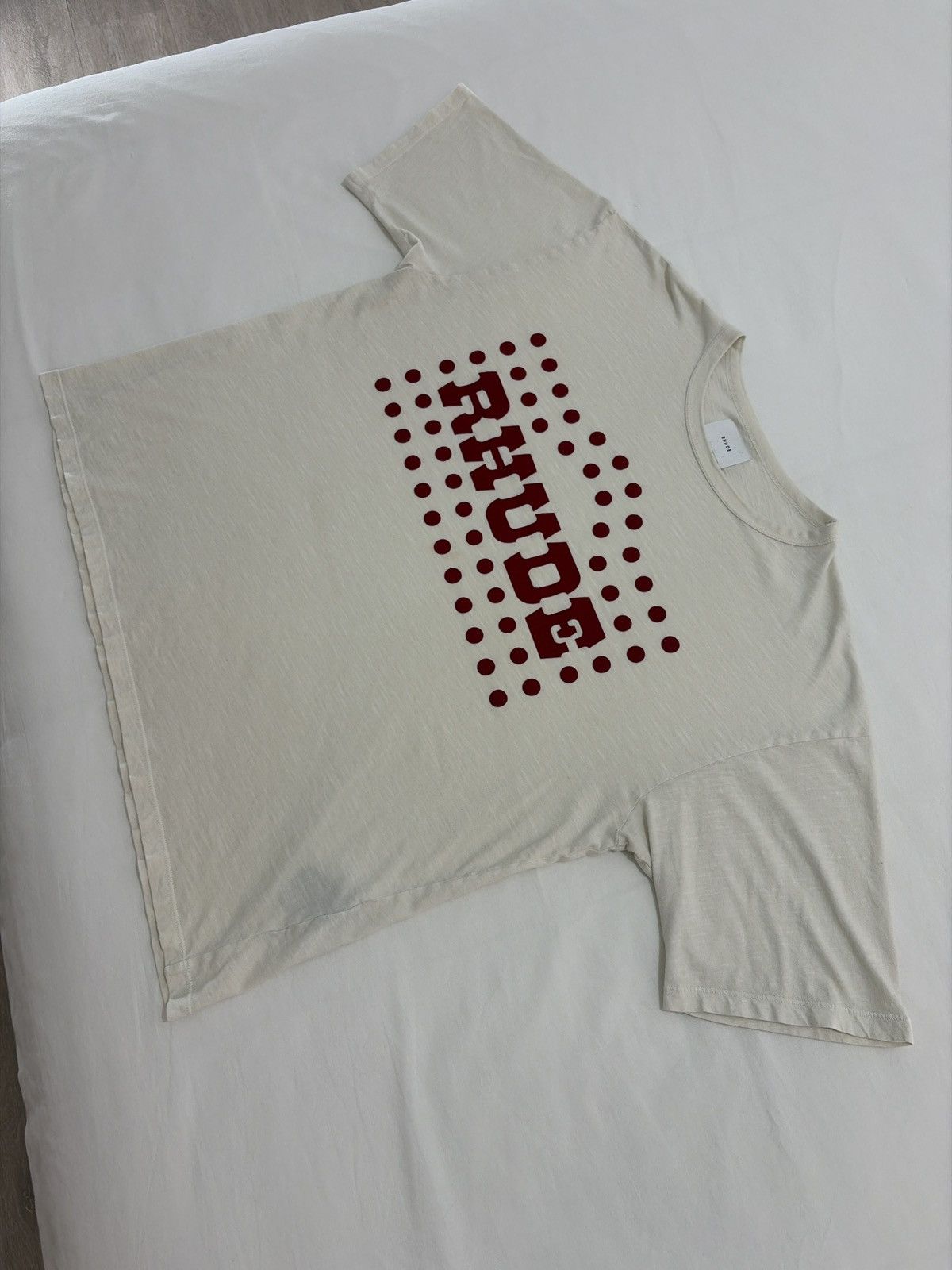 Rhude Rhude Flocked Burnout Tee Size US L / EU 52-54 / 3 - 3 Thumbnail